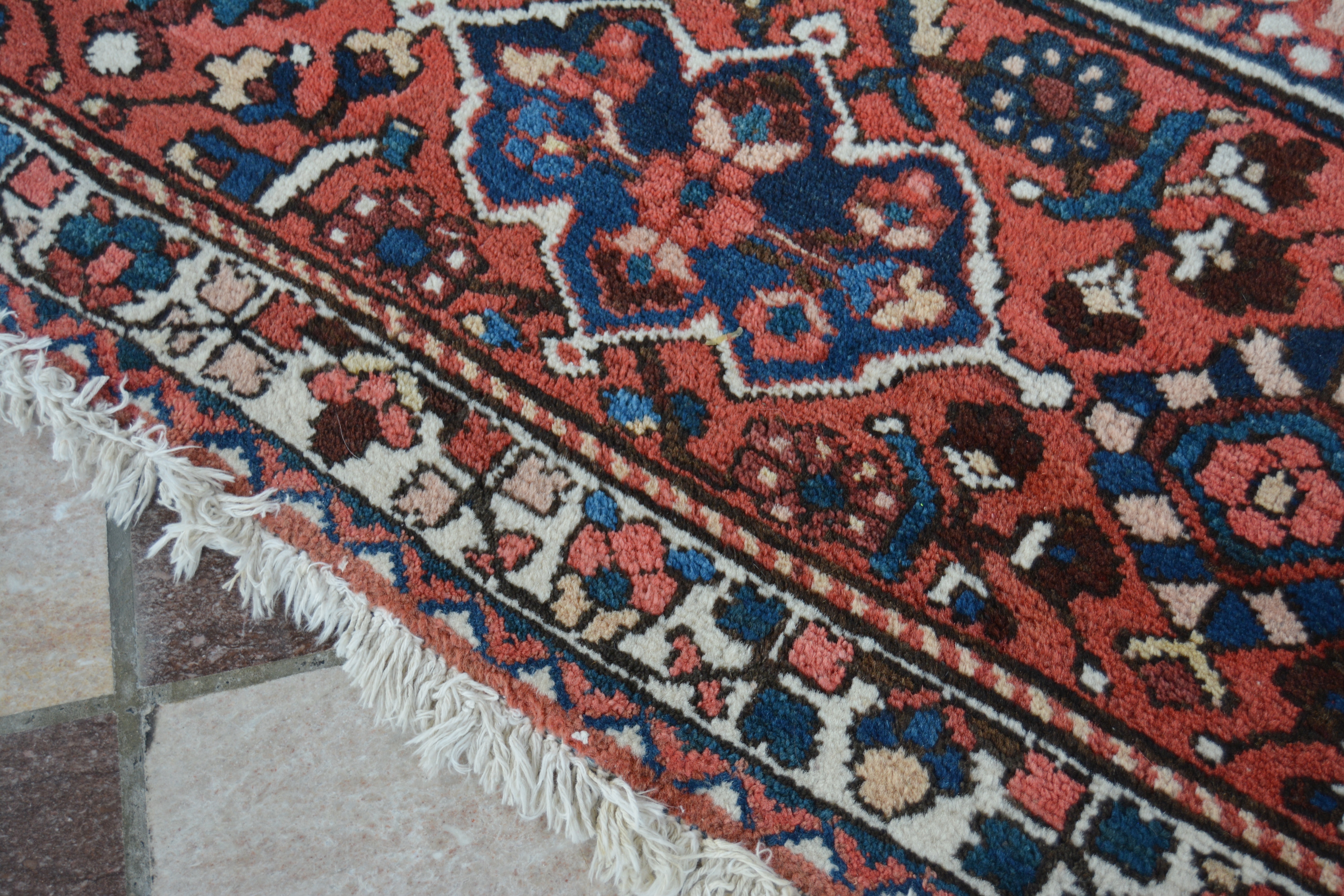 Hand-Knotted Bakhtiari Garden Panel Wool Palace Sized Rug