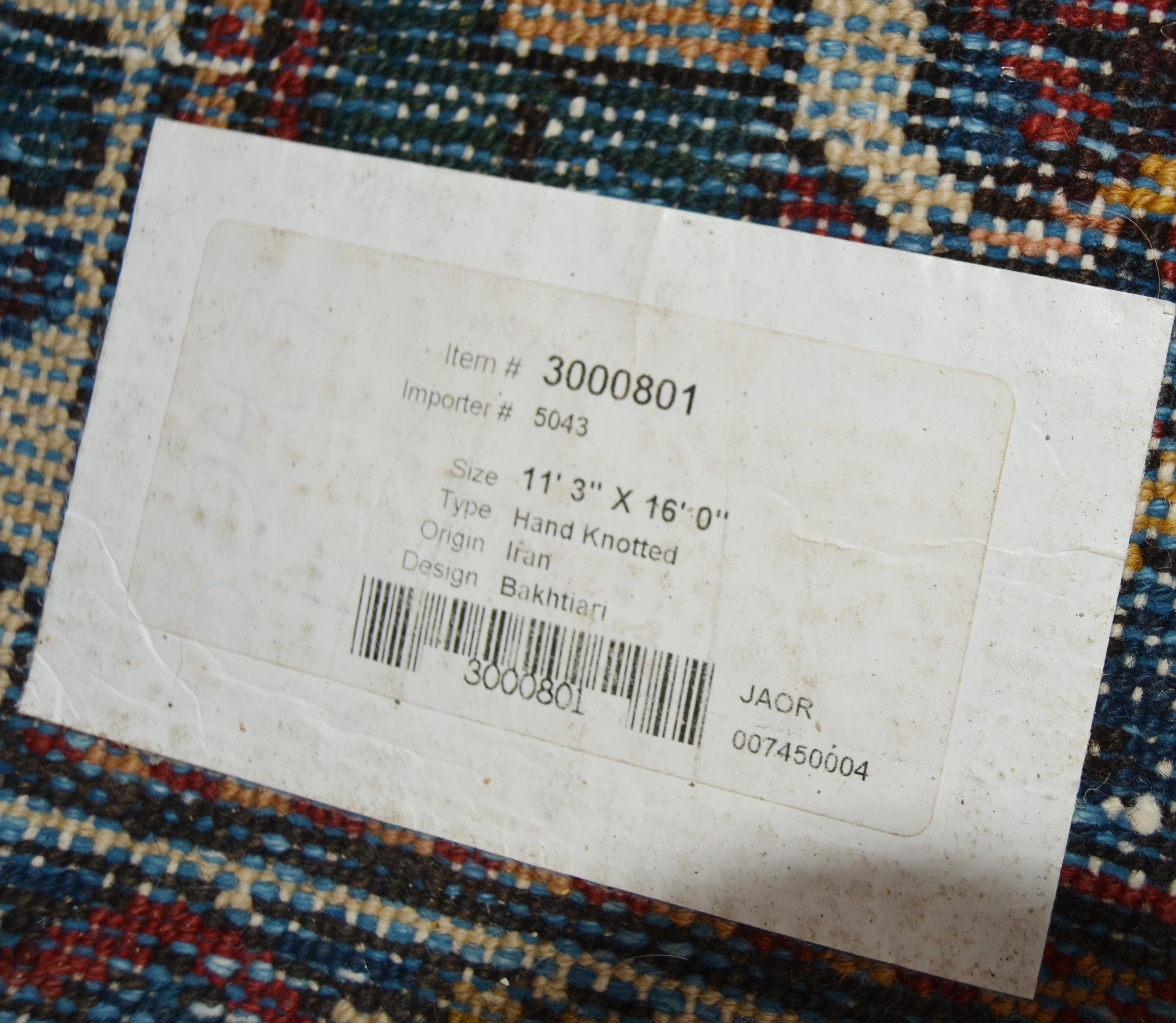 Hand-Knotted Bakhtiari Garden Panel Wool Palace Sized Rug