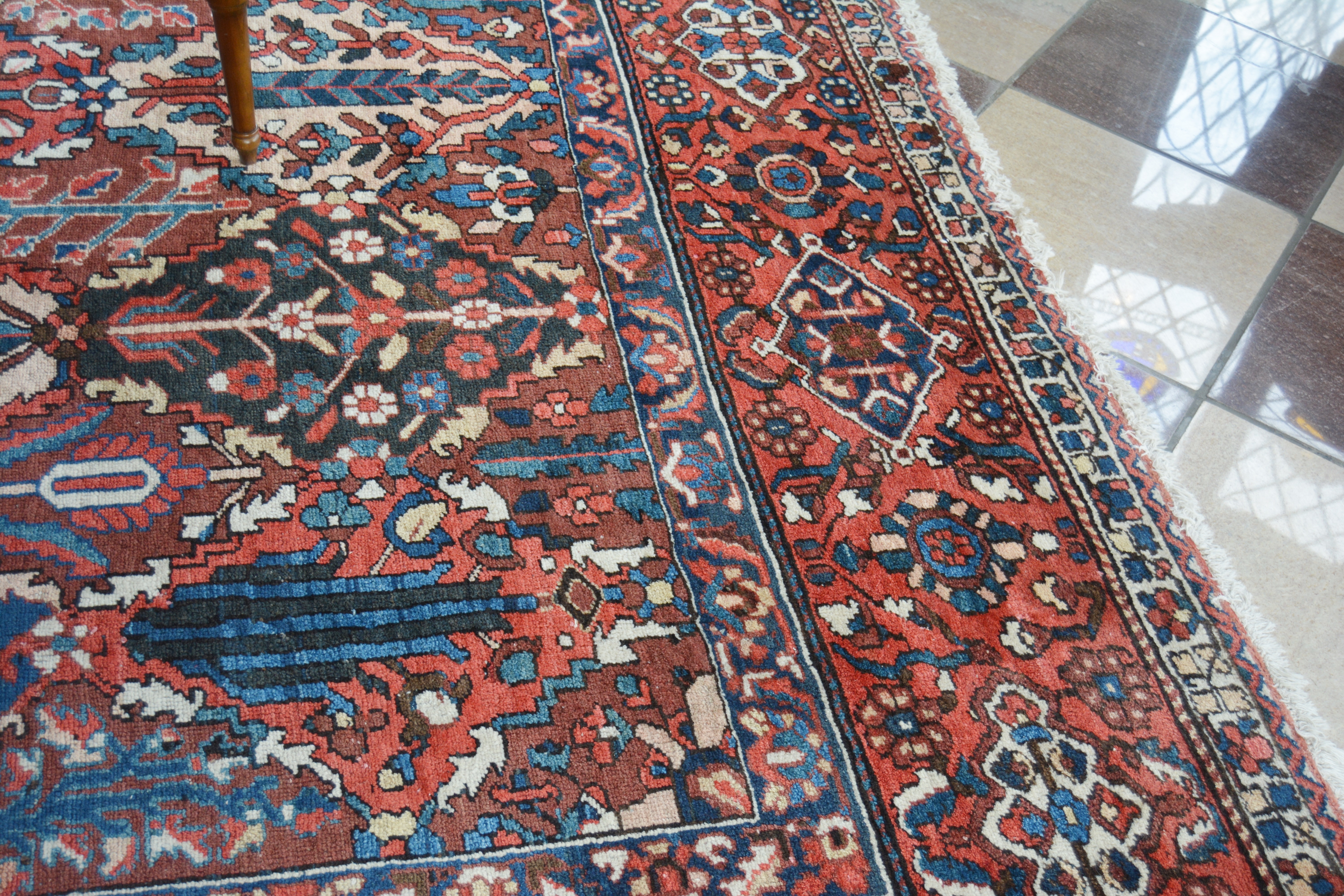 Hand-Knotted Bakhtiari Garden Panel Wool Palace Sized Rug
