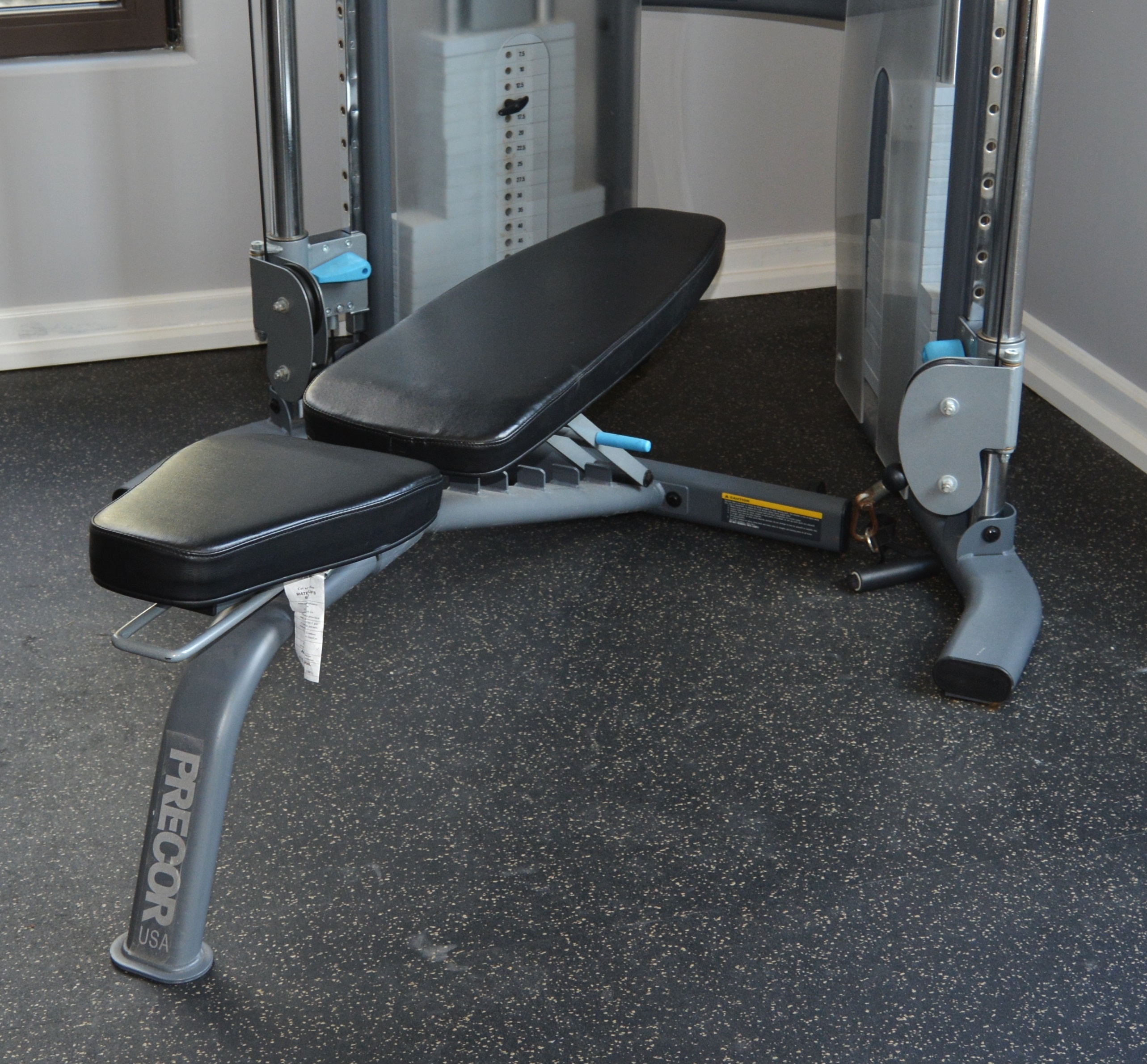 Precor S3.23 Functional Trainer Weight System and Bench Combination