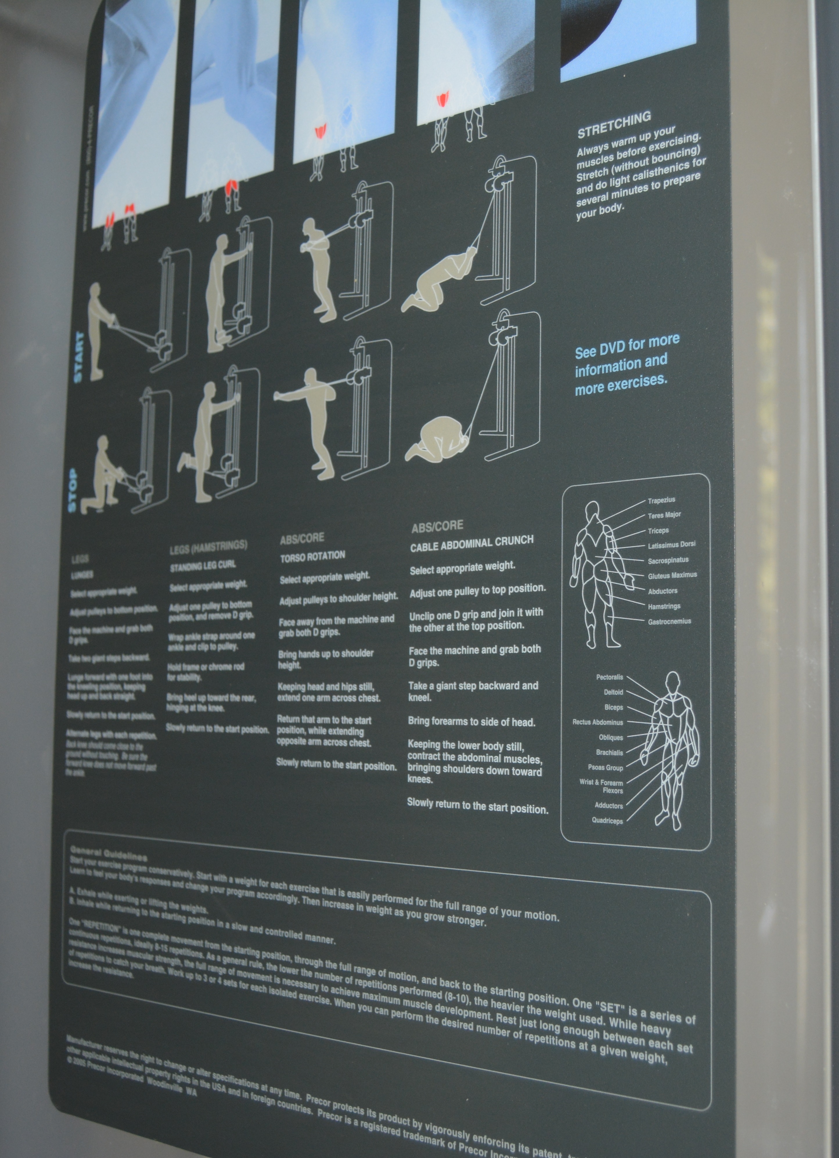 Precor S3.23 Functional Trainer Weight System and Bench Combination