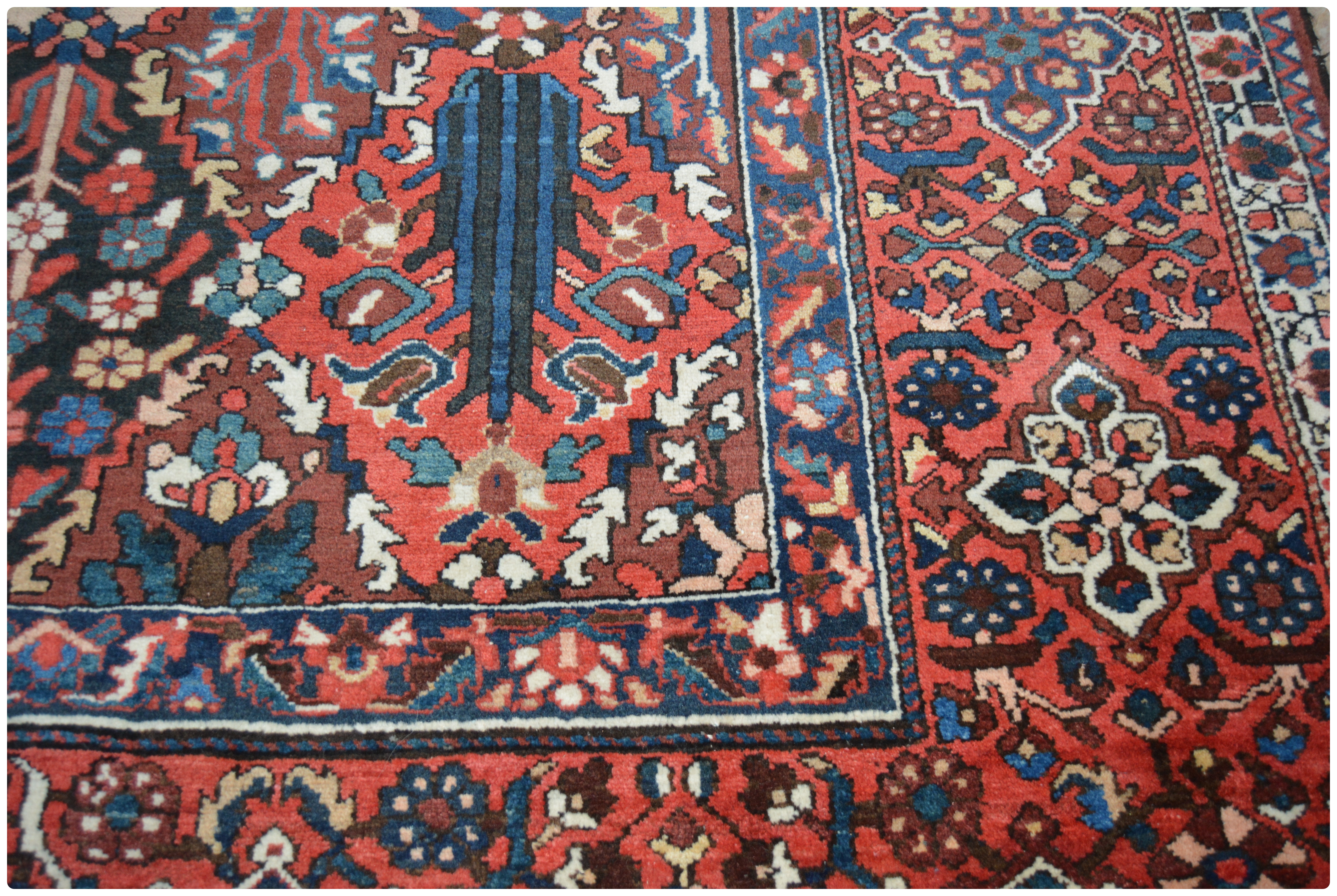Hand-Knotted Bakhtiari Garden Panel Wool Palace Sized Rug