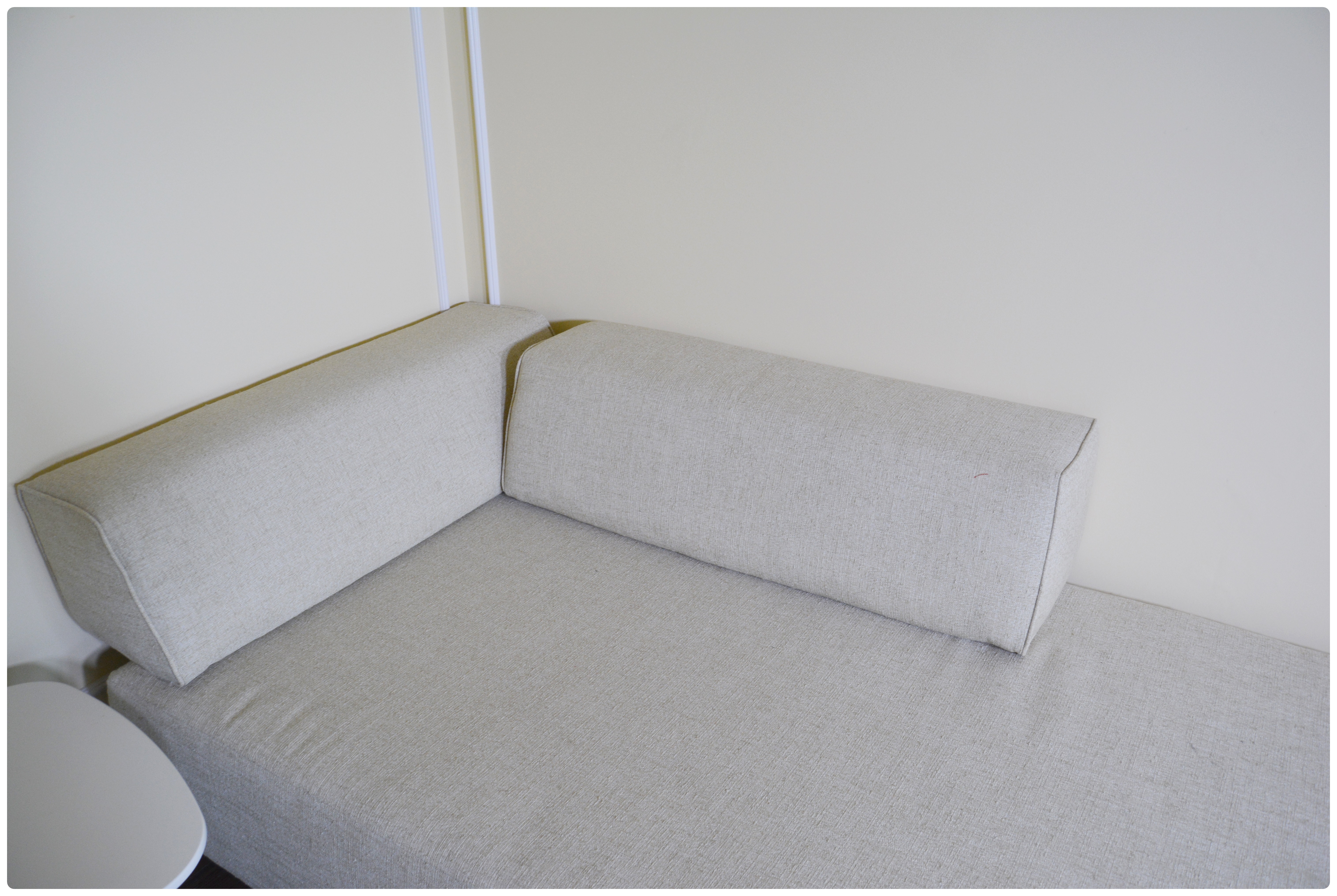 Lazar Industries "Calabasas" Sofa and IKEA "Svartasen" Laptop Stand