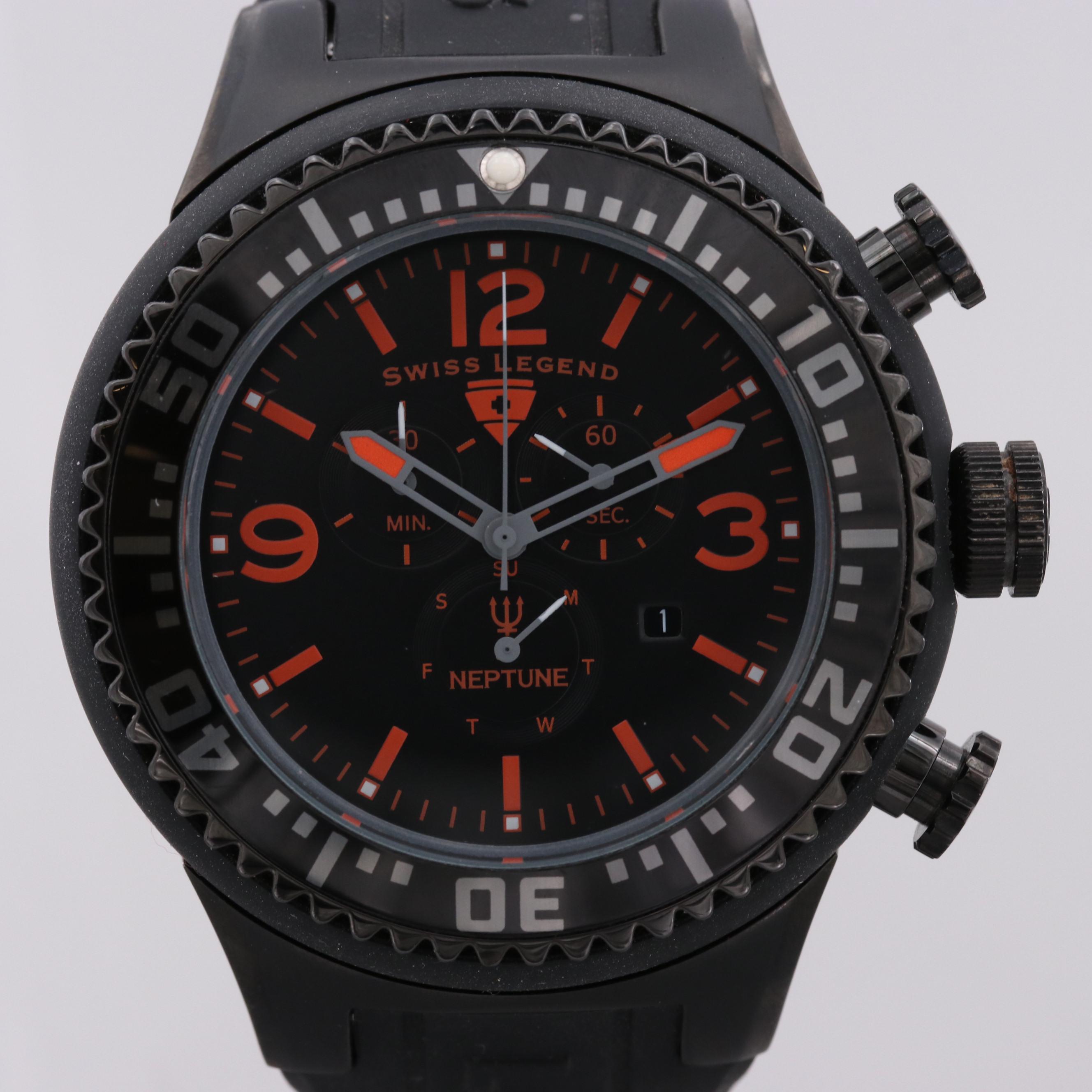 Swiss Legend Neptune Stainless Steel Quartz Chronograph Watch