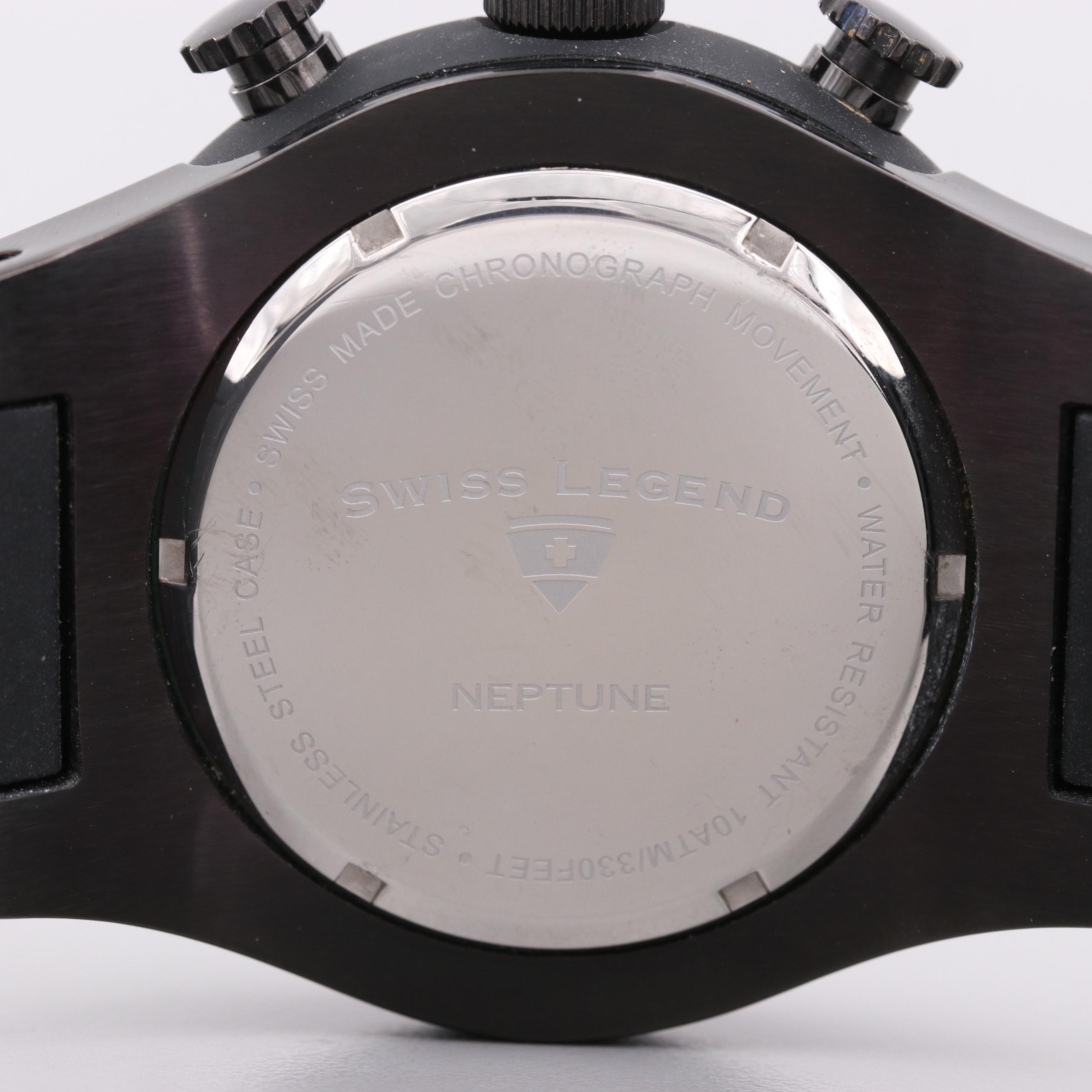 Swiss Legend Neptune Stainless Steel Quartz Chronograph Watch