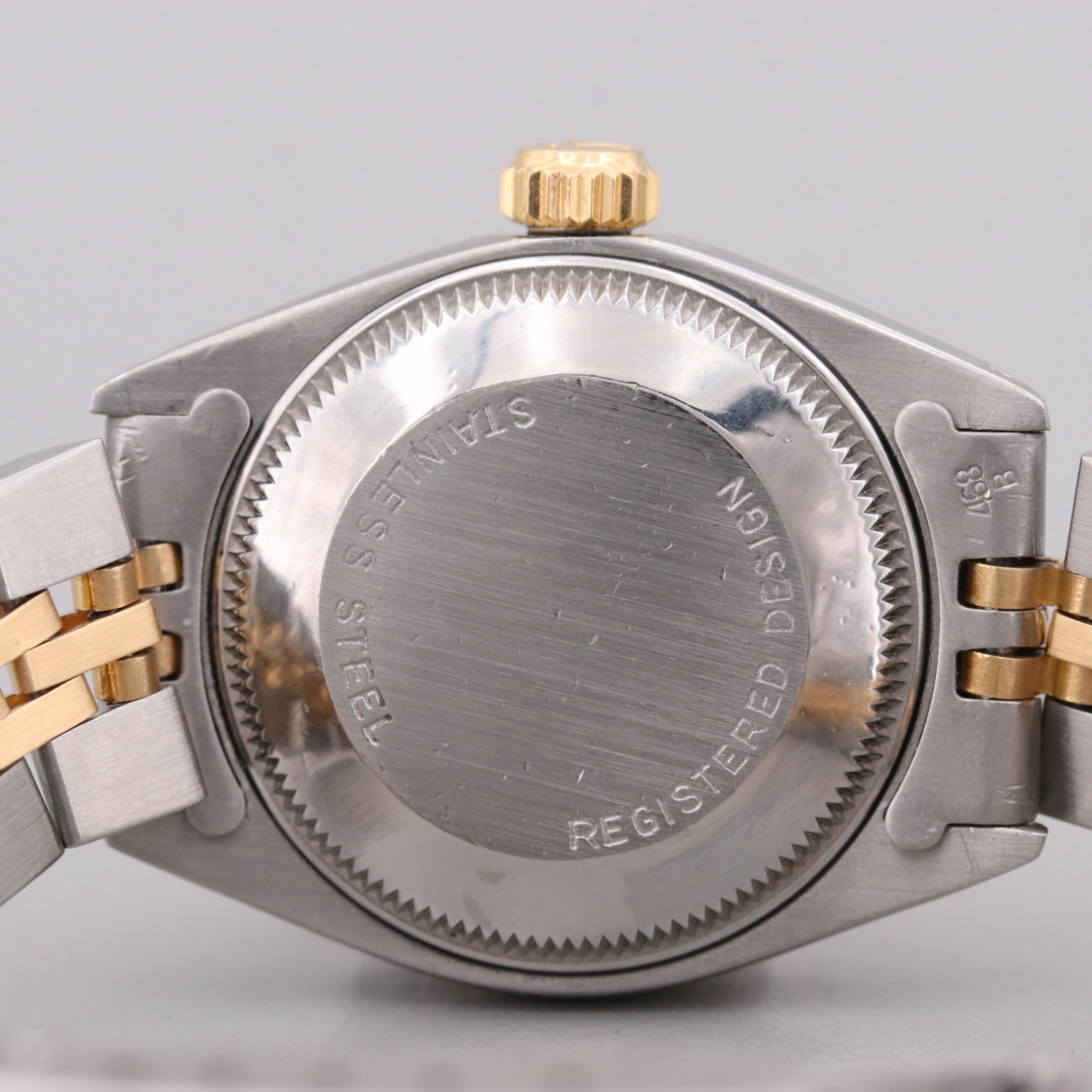 Rolex Datejust Stainless Steel and 18K Yellow Gold Watch, 1978