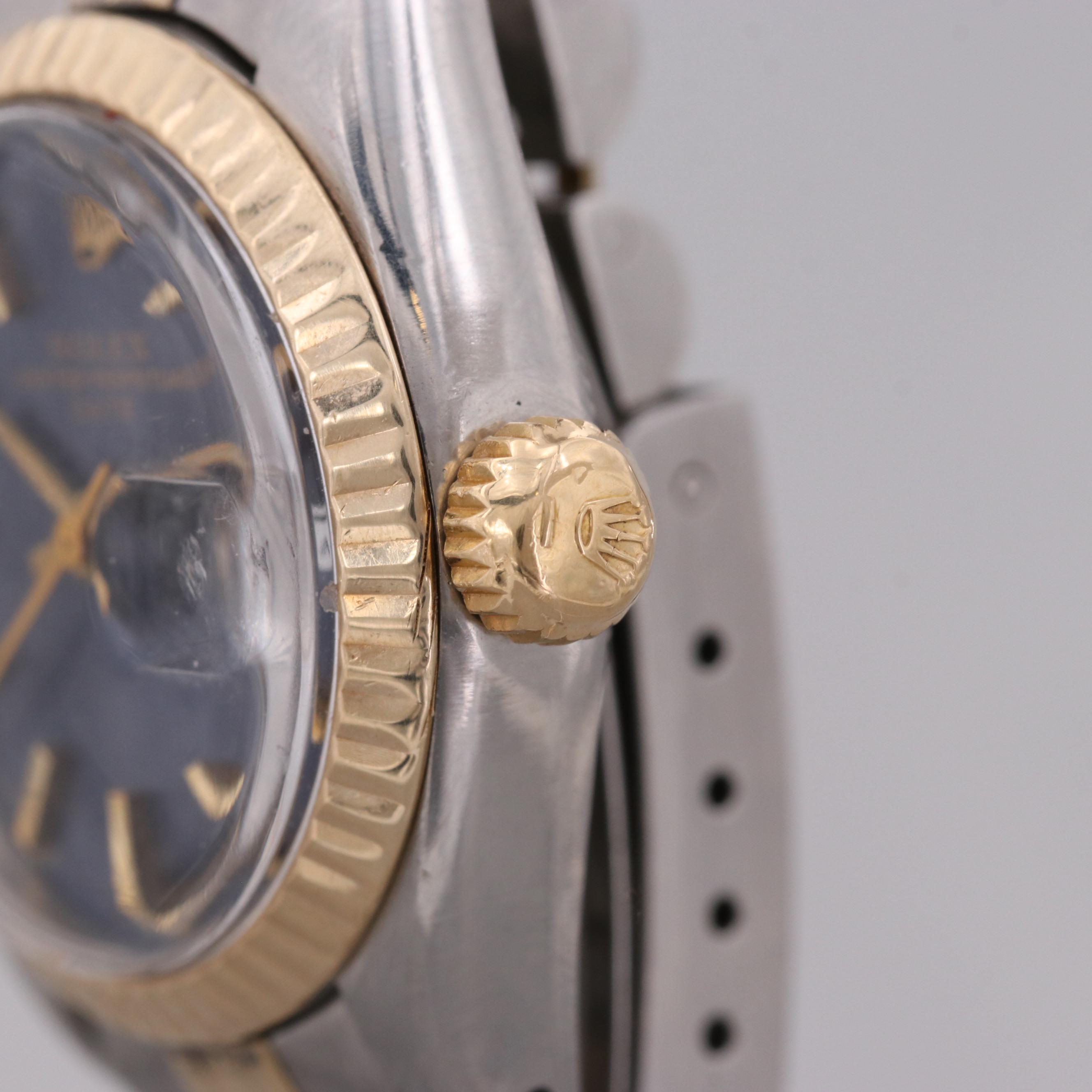 Rolex Oyster Perpetual Date Stainless Steel and 14K Yellow Gold Watch
