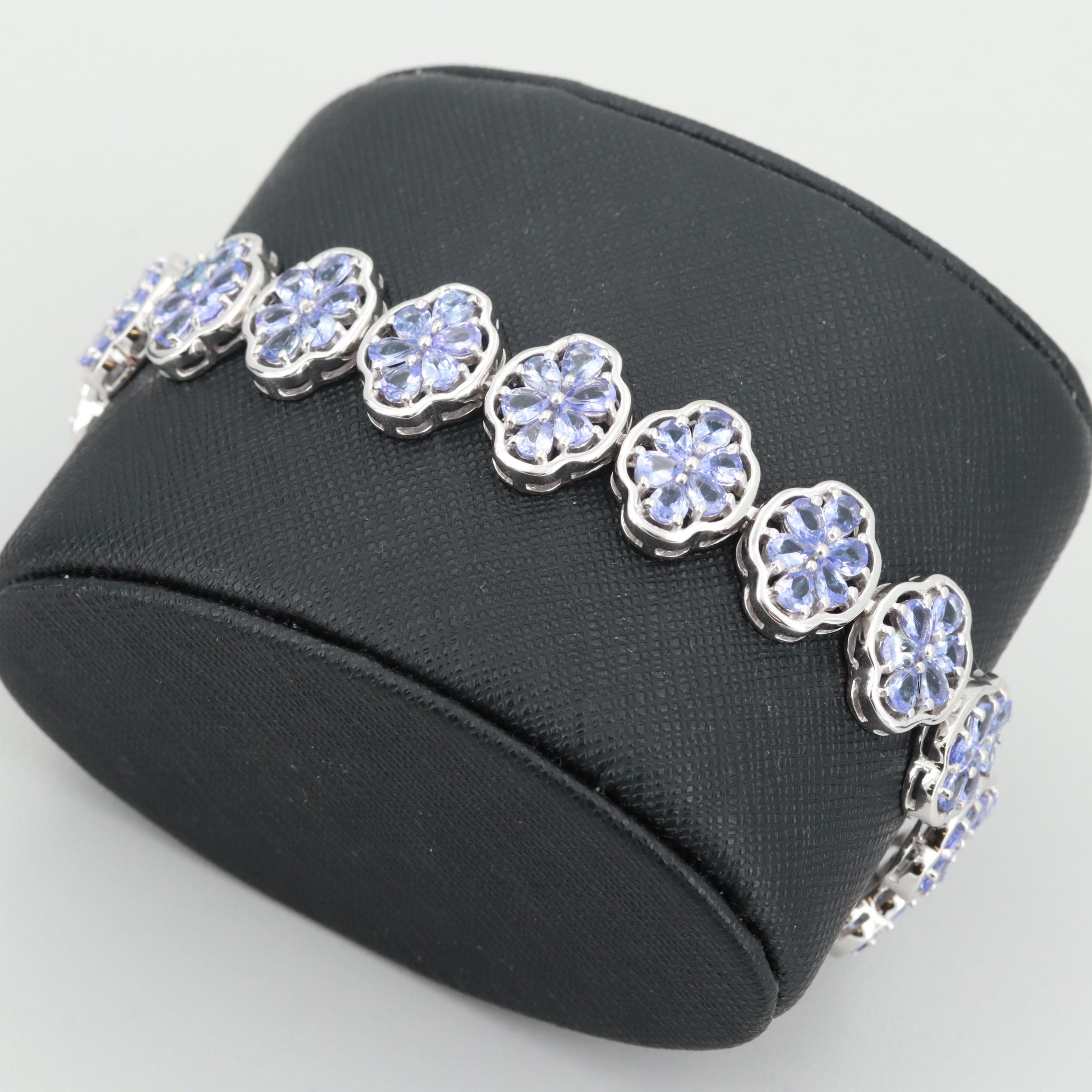 Sterling Silver Tanzanite Bracelet