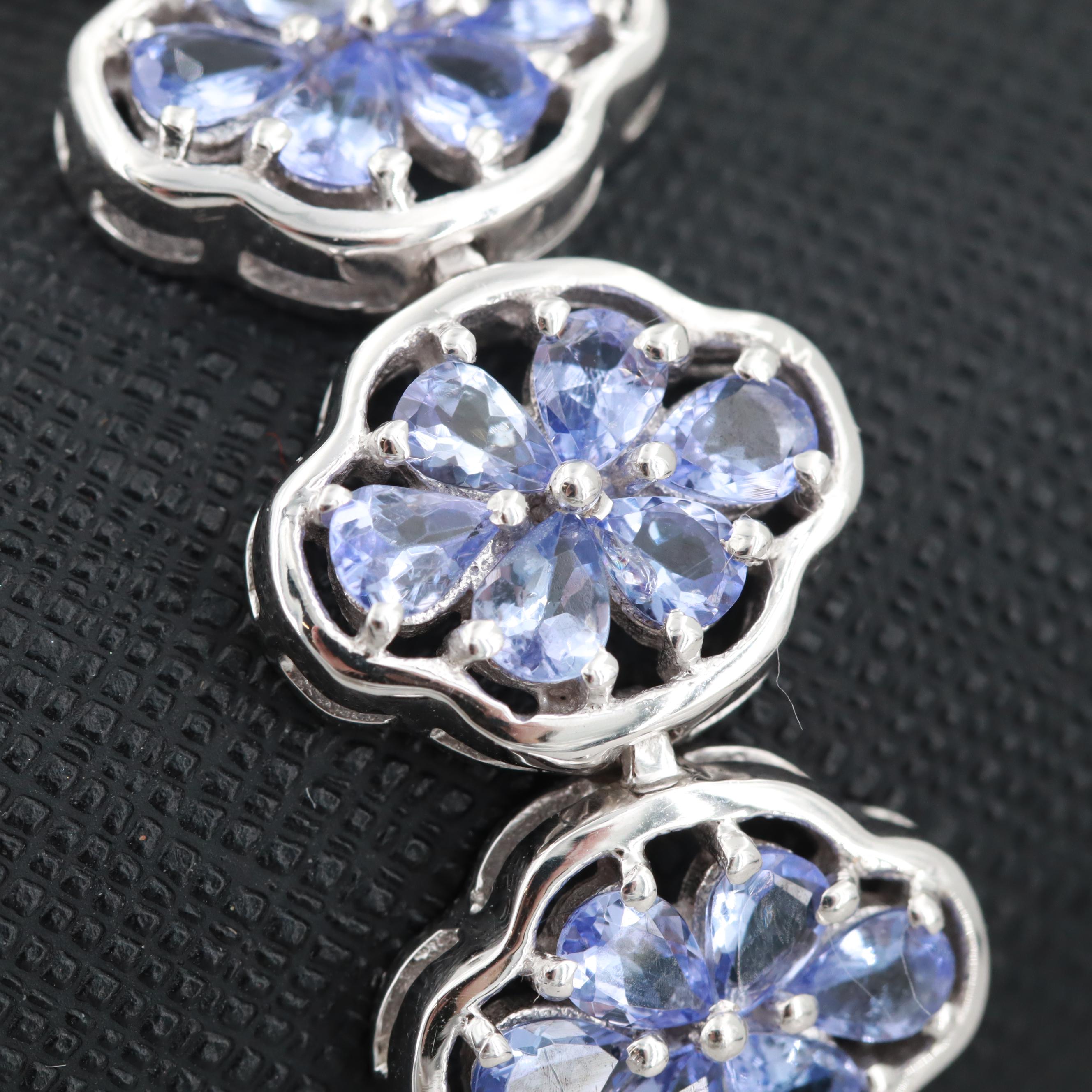 Sterling Silver Tanzanite Bracelet