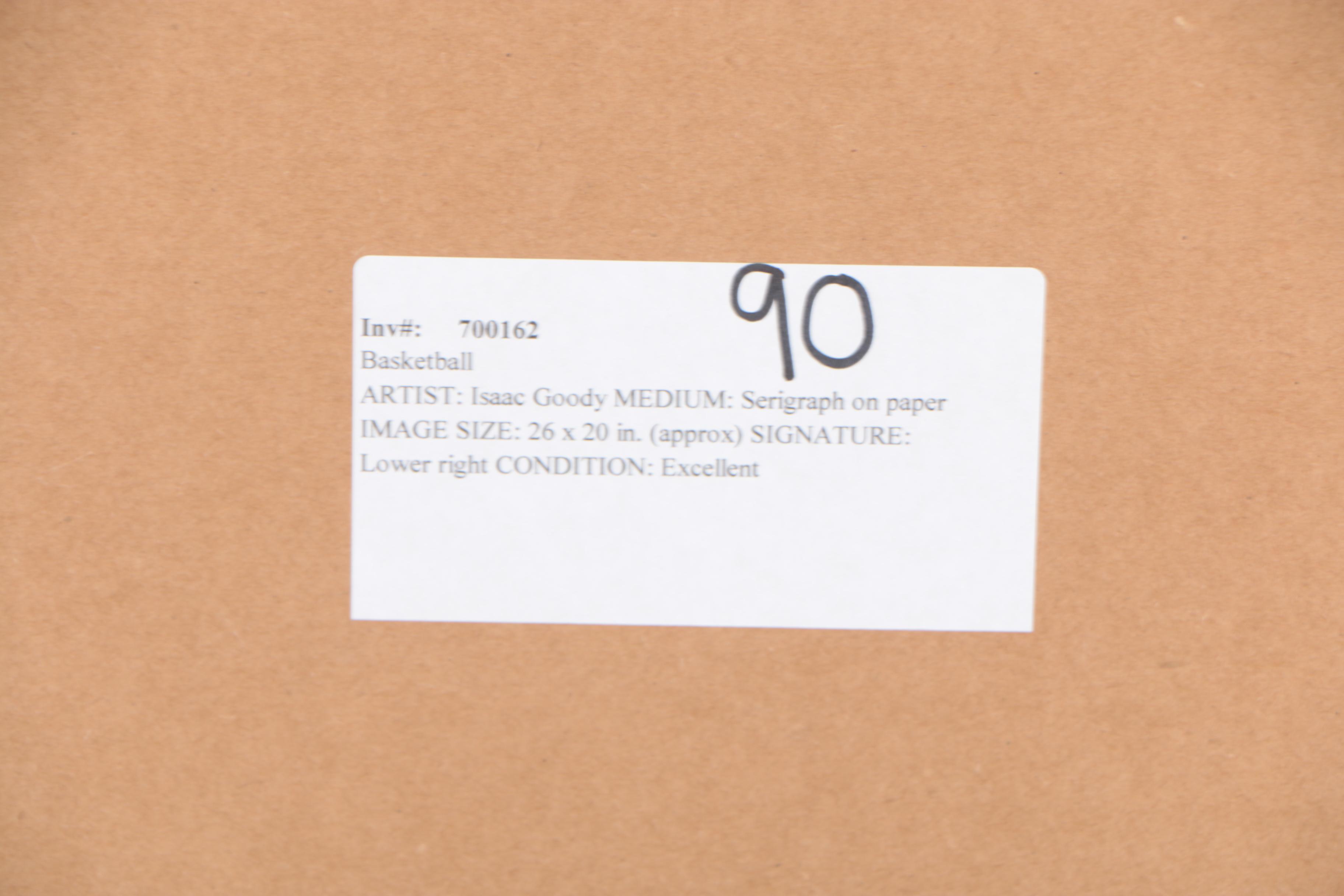 Isac Goody Serigraph "Basketball"