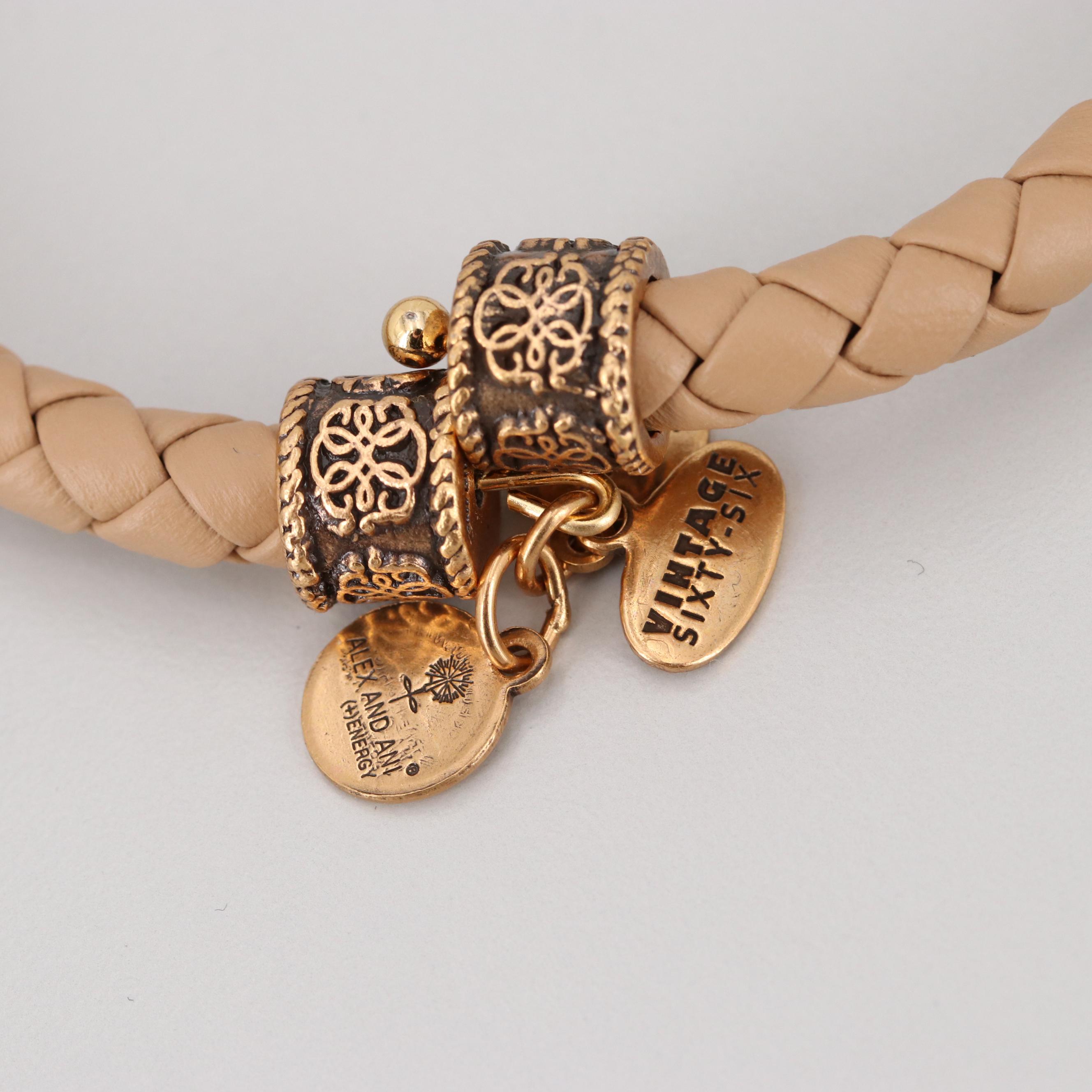 Sterling Silver,  Gold and Silver Tone Bracelets Featuring Alex + Ani