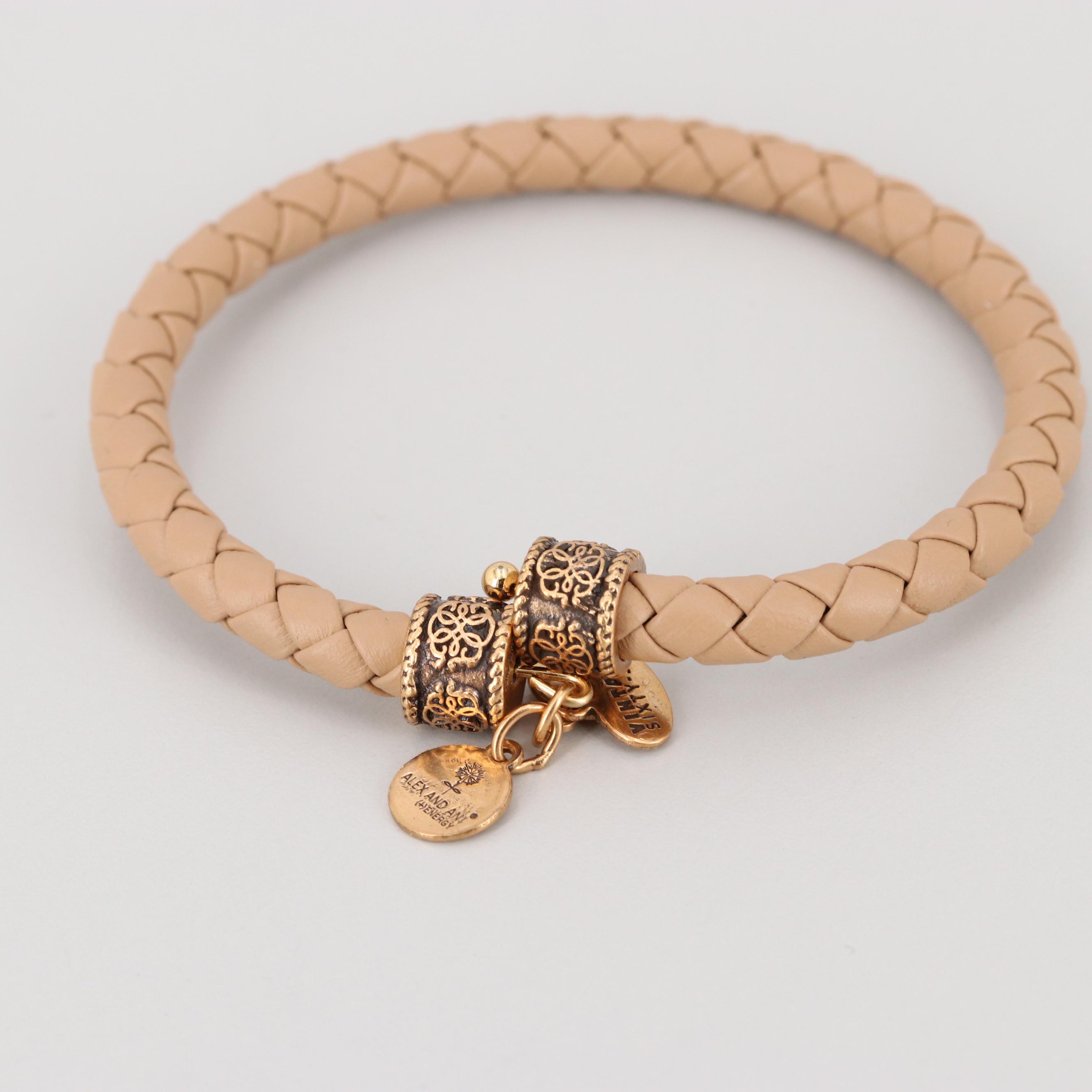 Sterling Silver,  Gold and Silver Tone Bracelets Featuring Alex + Ani