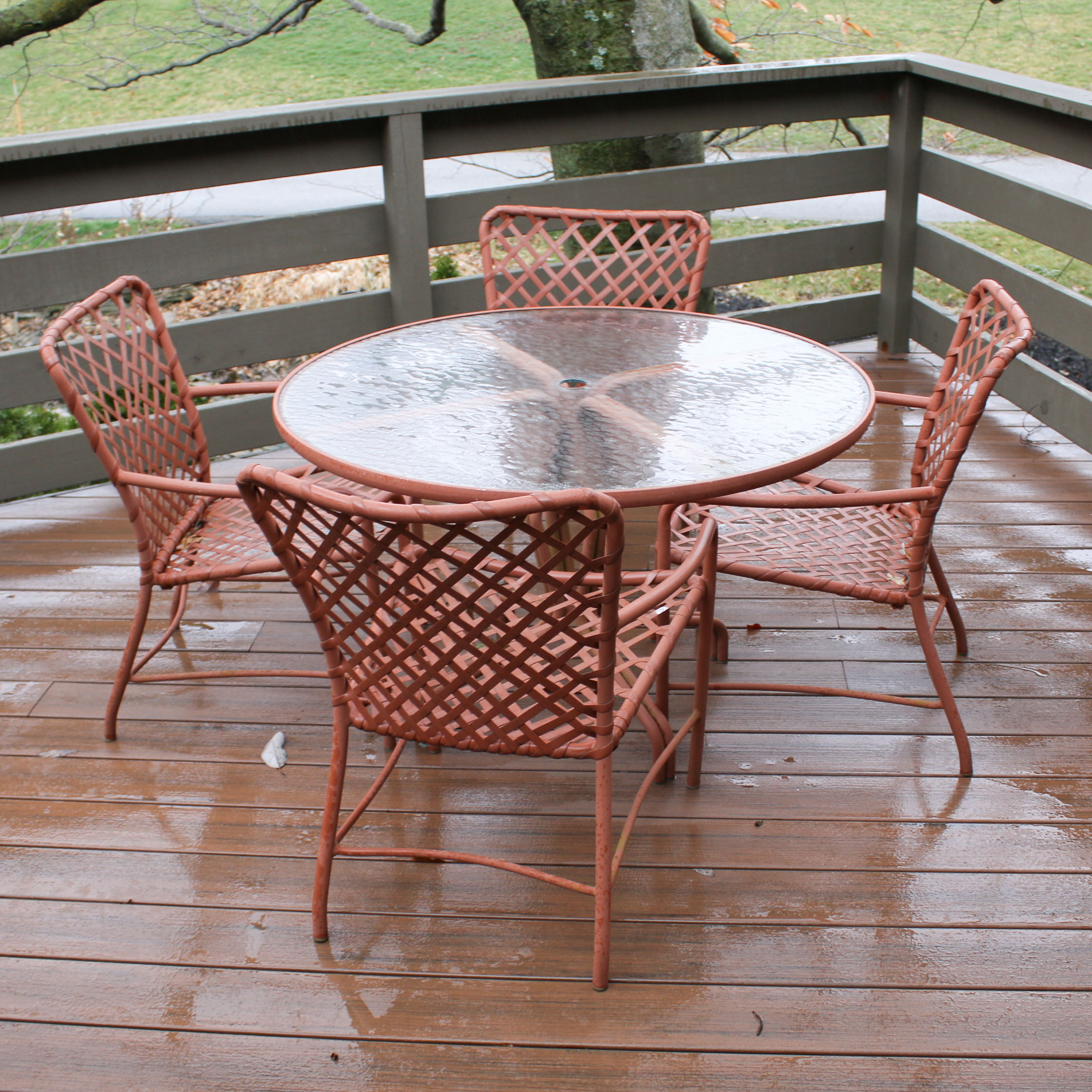 Brown Jordan Patio Dining Set, Vintage