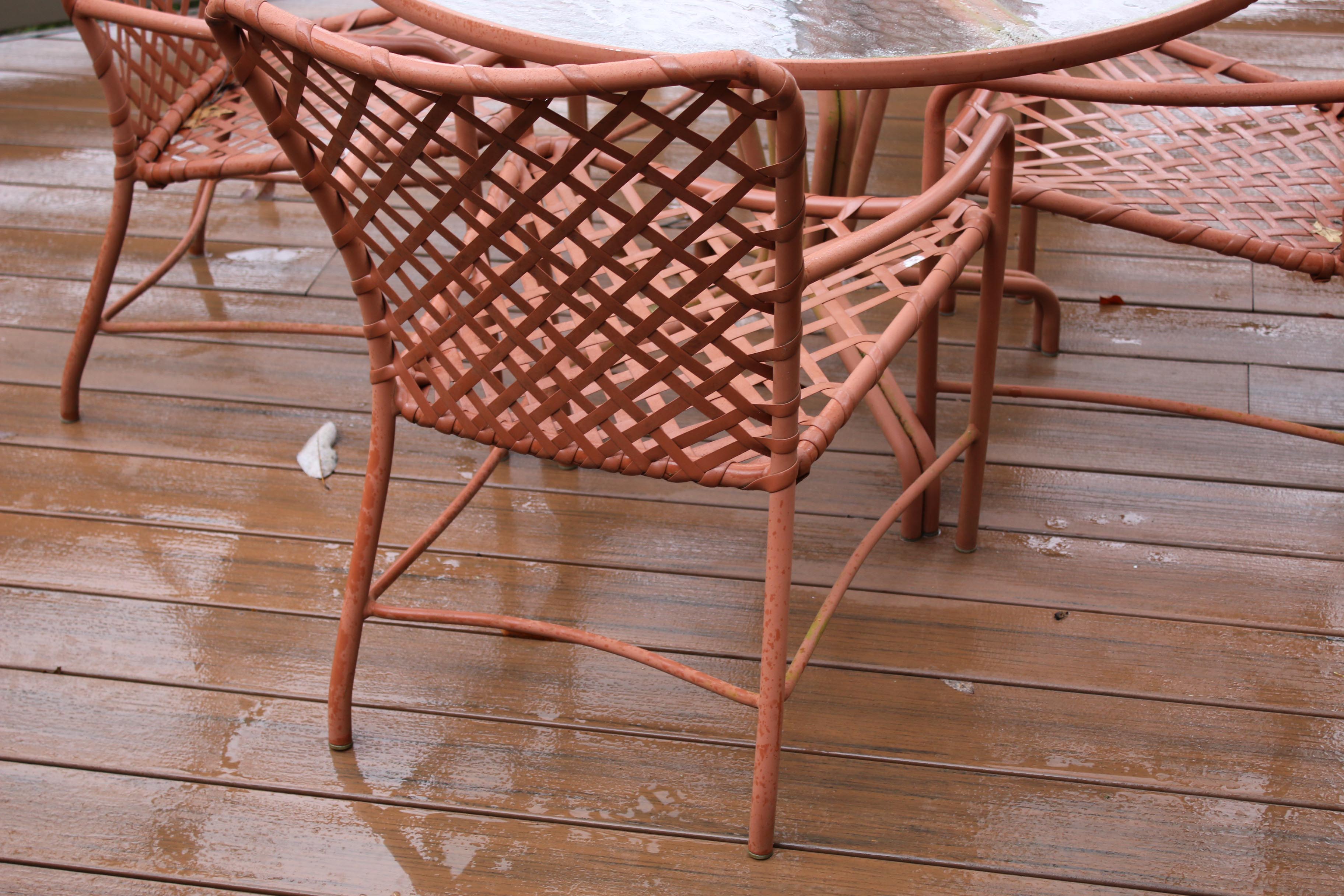 Brown Jordan Patio Dining Set, Vintage