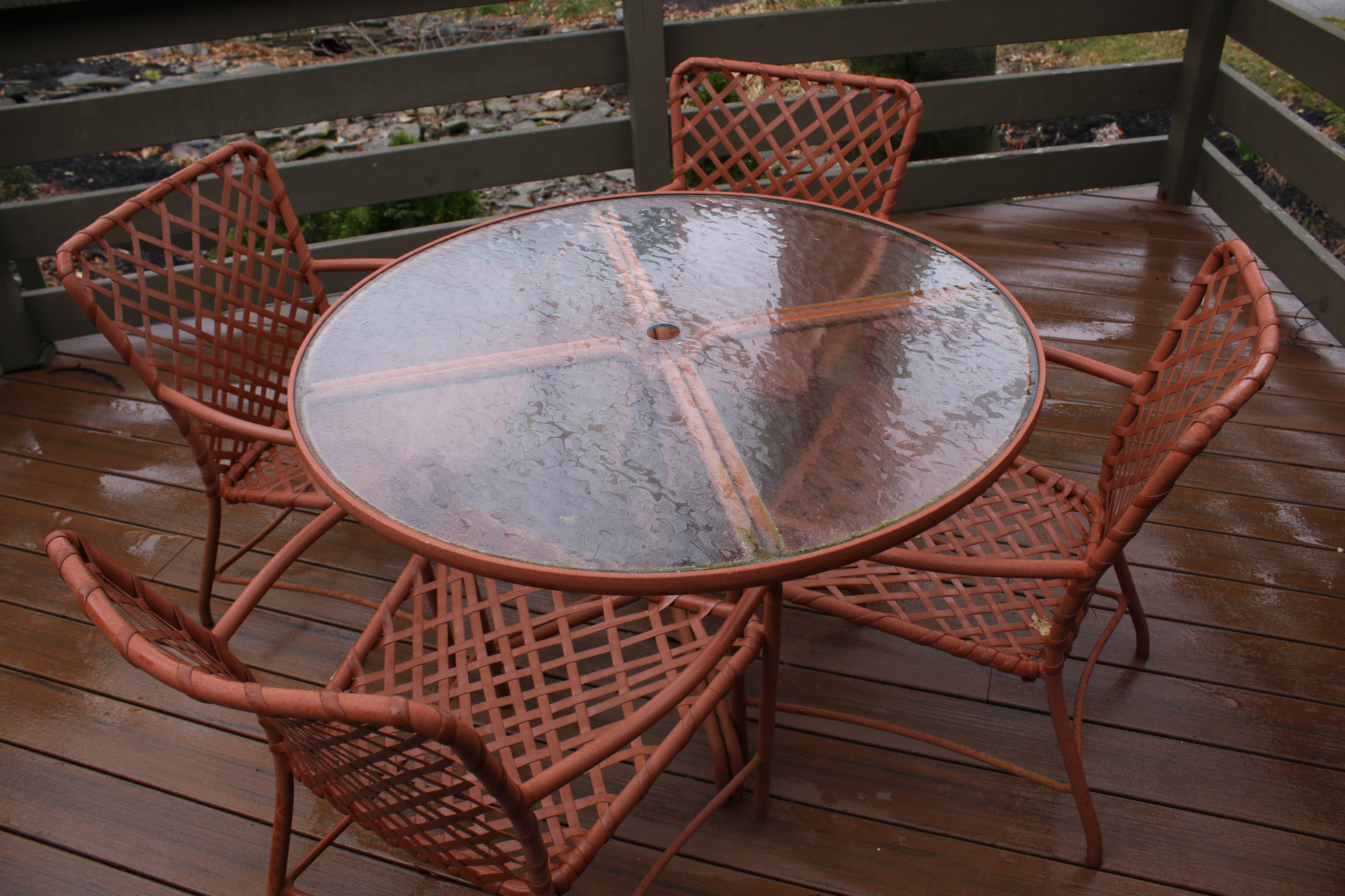 Brown Jordan Patio Dining Set, Vintage