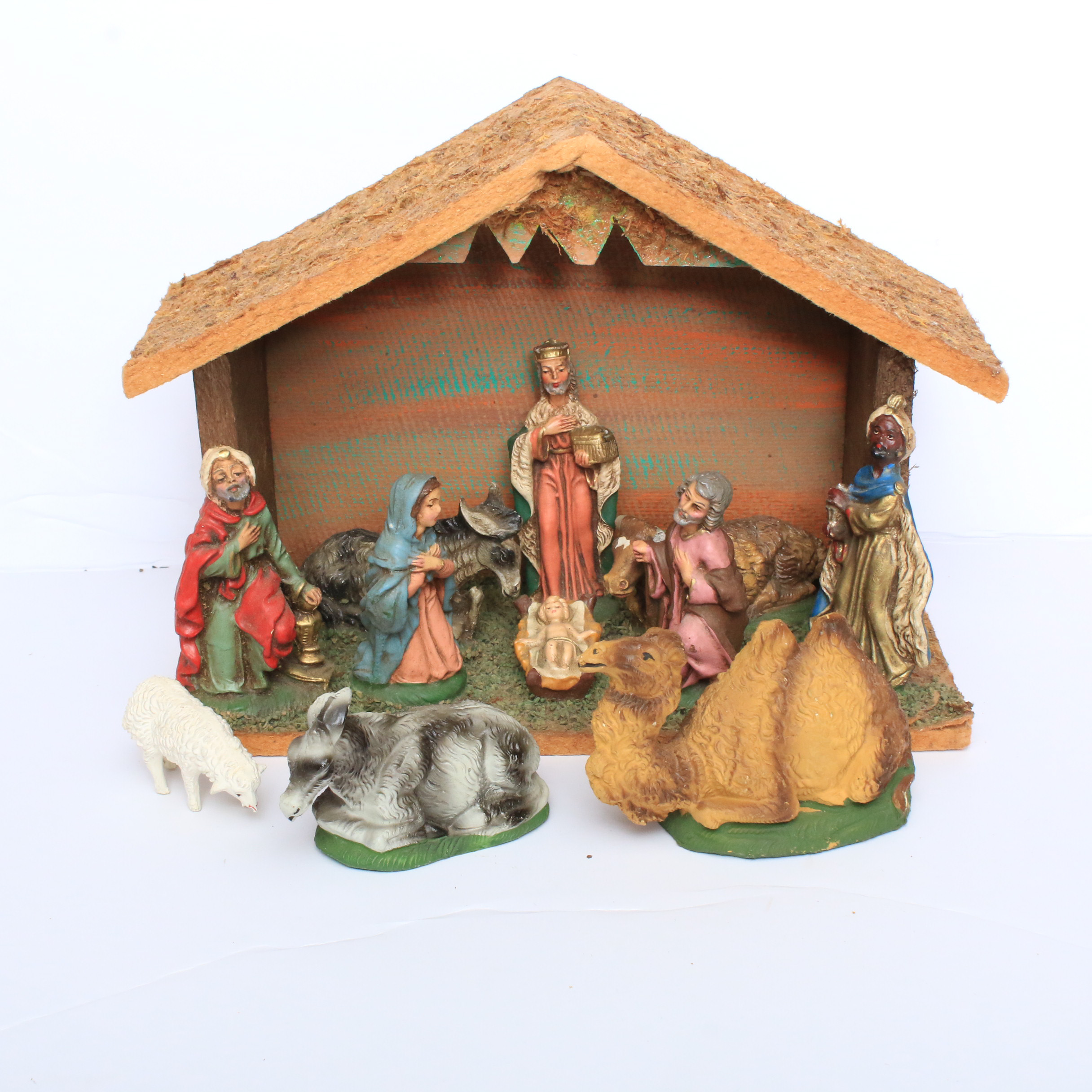 Italian Made Nativity Set, Circa 1957