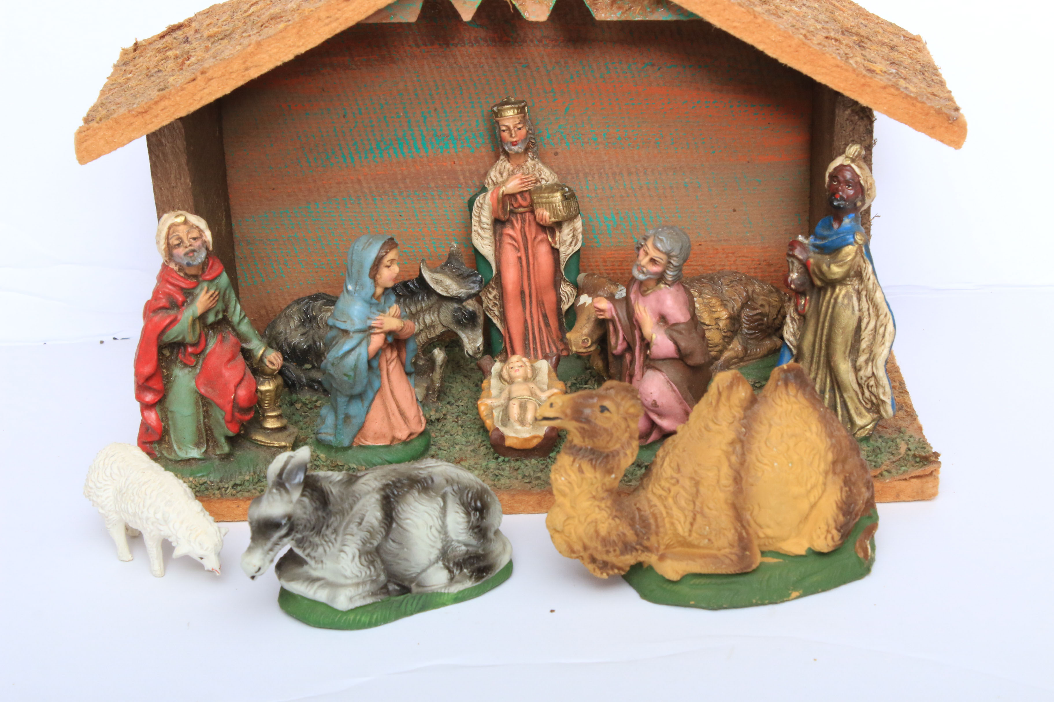 Italian Made Nativity Set, Circa 1957