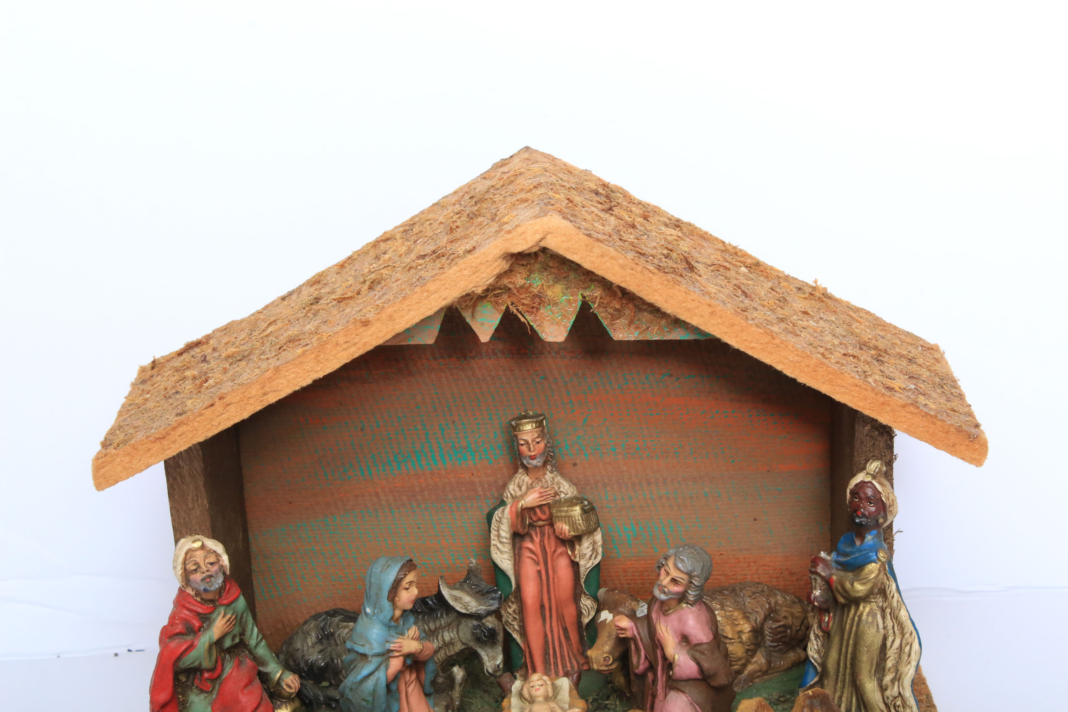 Italian Made Nativity Set, Circa 1957