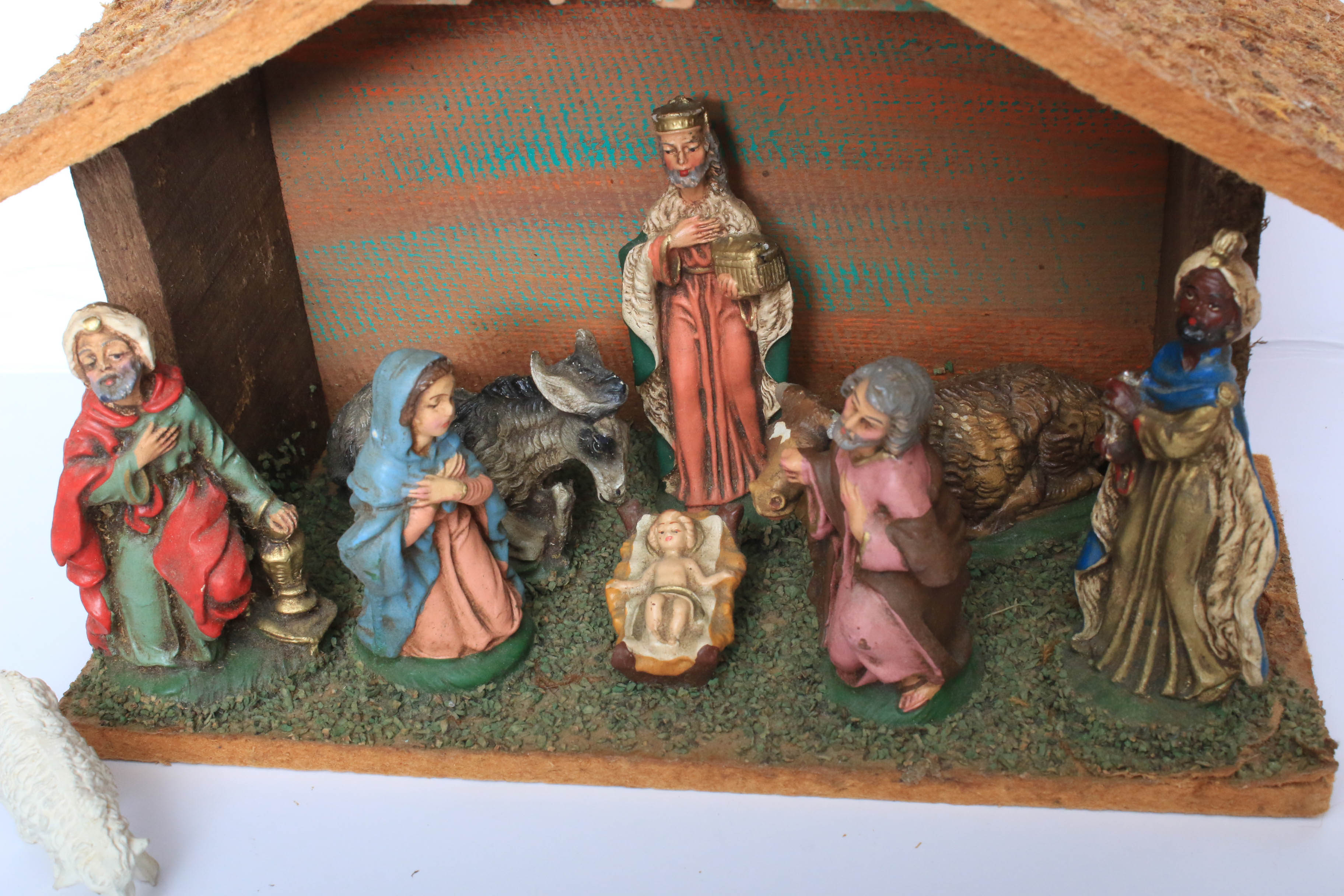Italian Made Nativity Set, Circa 1957
