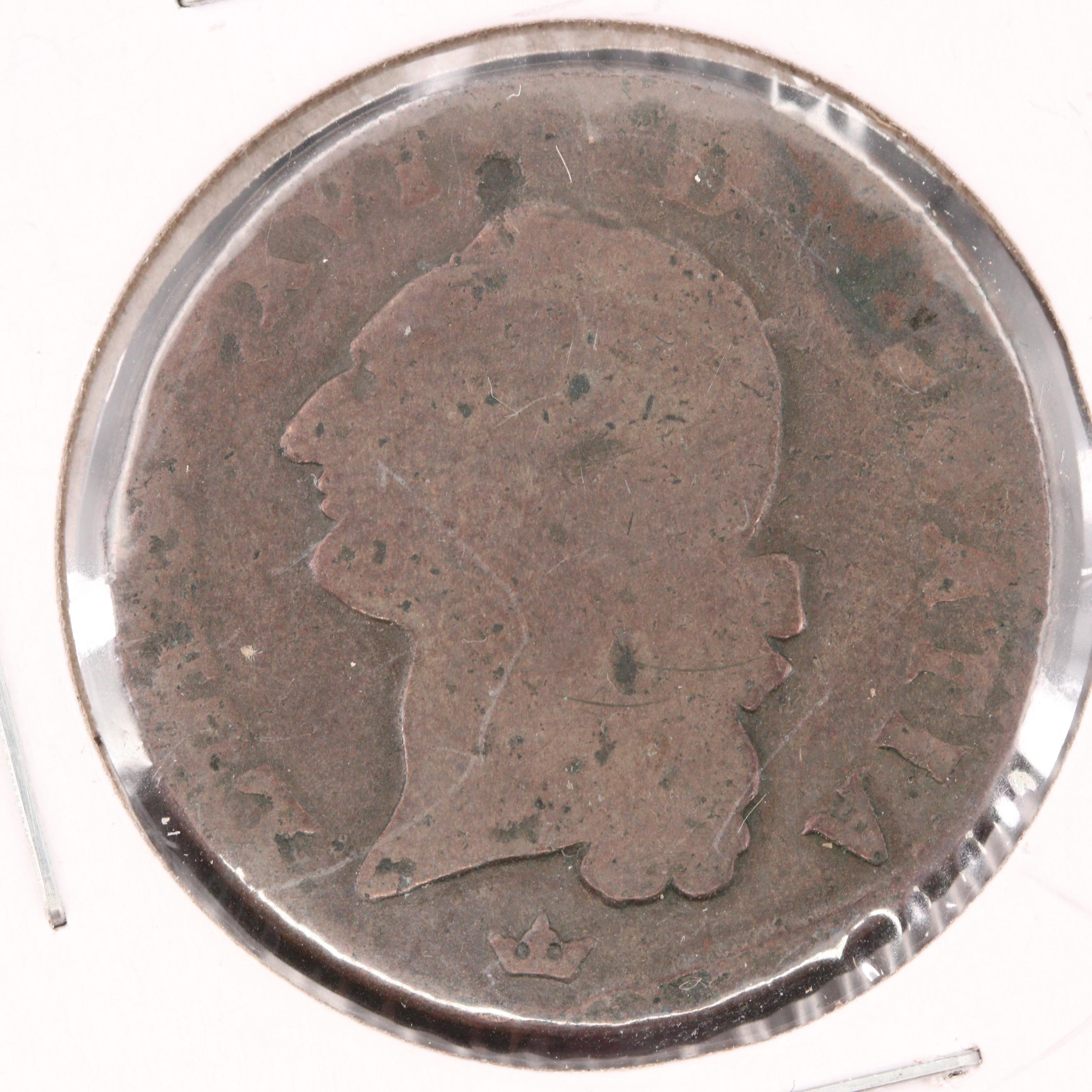 Group of Three 18th Century European Copper Coins