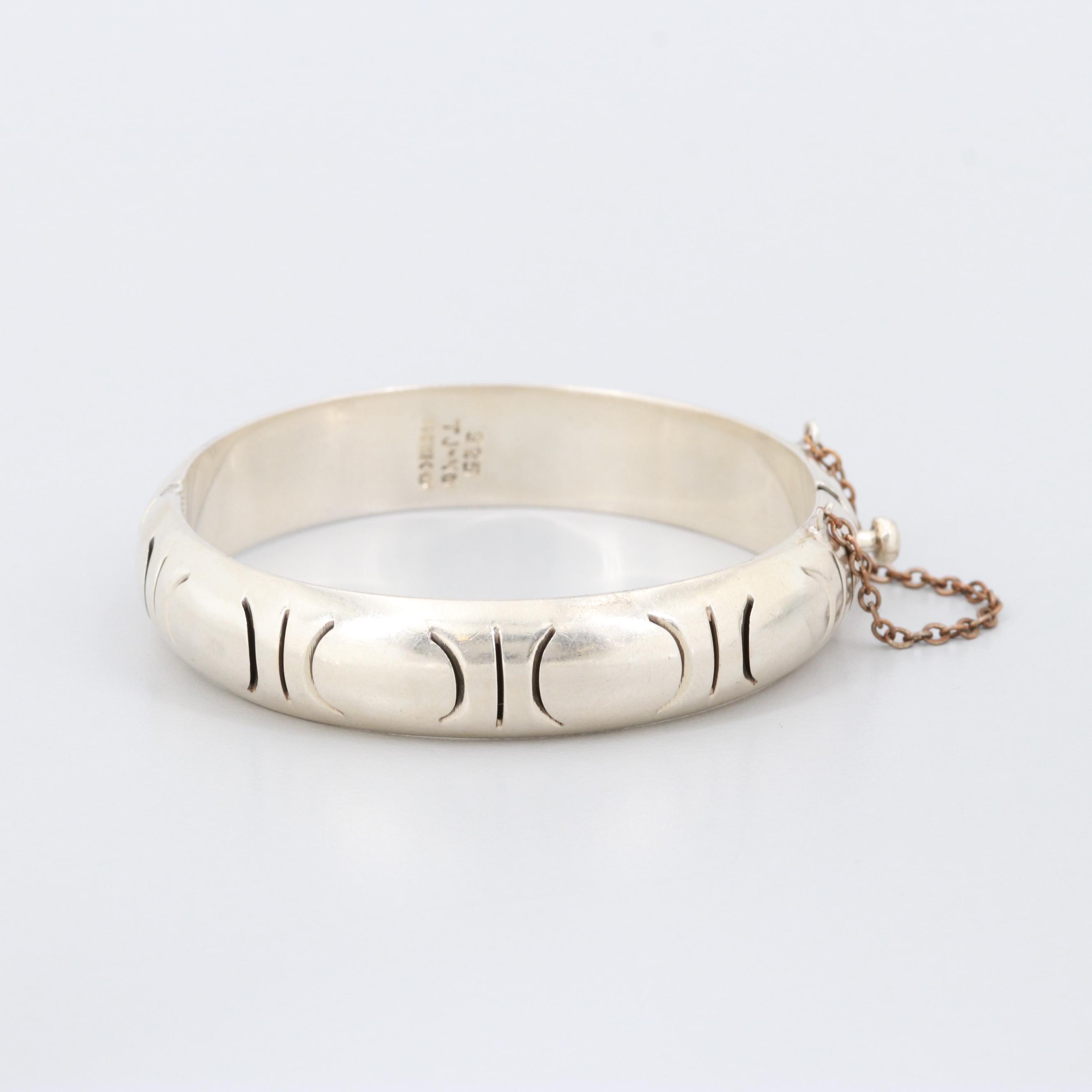 Taxco, Mexico Sterling Silver Bangle Bracelet