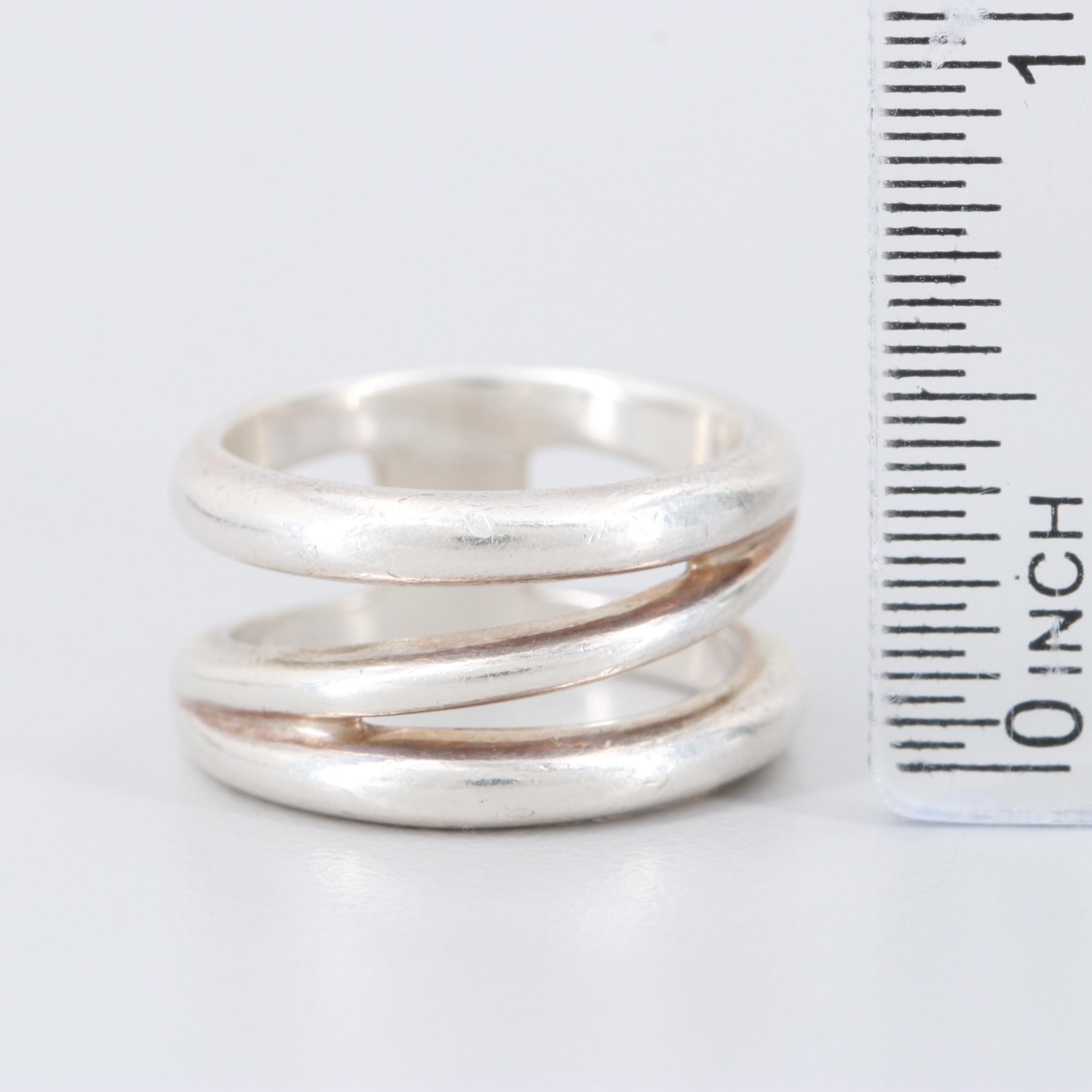 Tiffany & Co. Sterling Silver Triple Band Ring