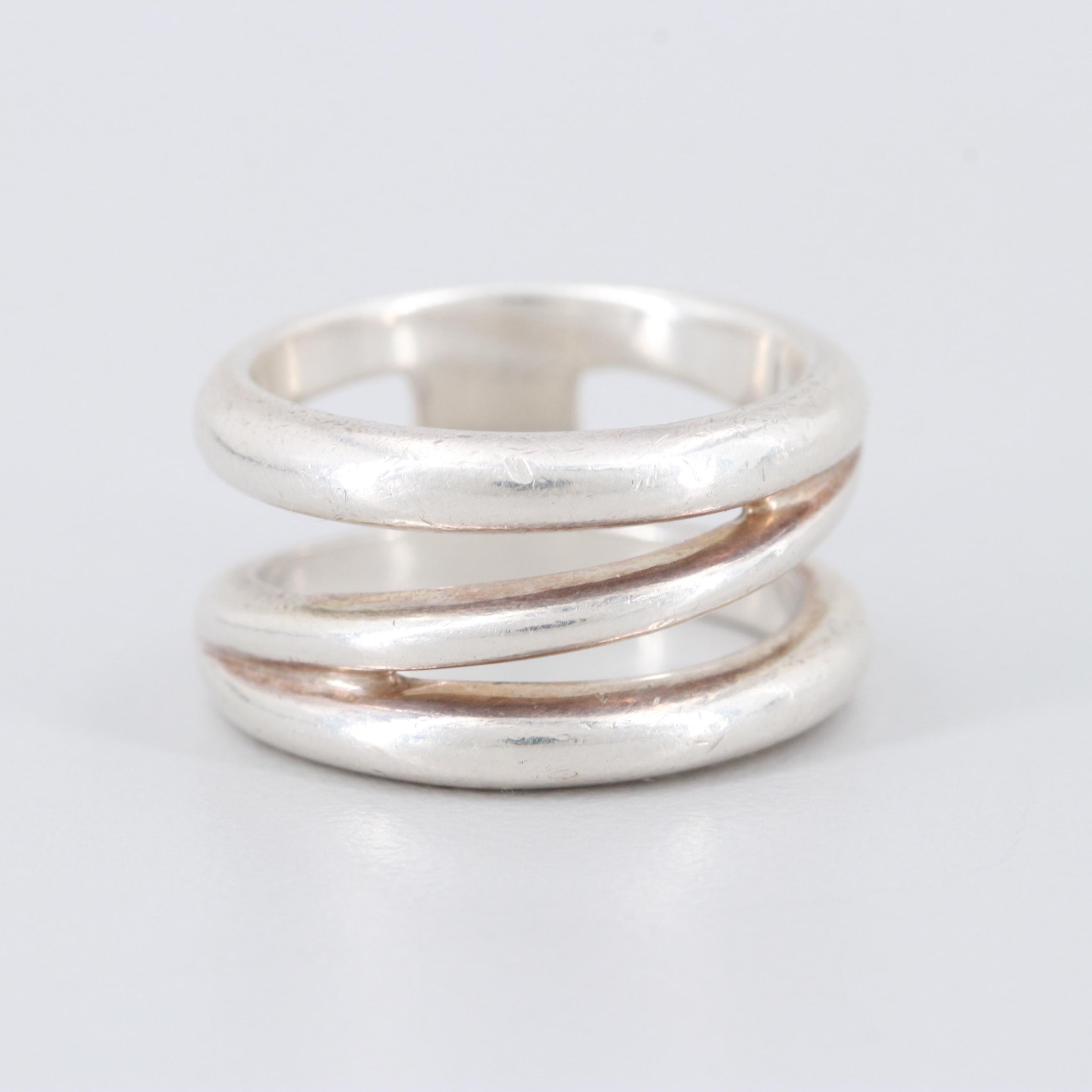 Tiffany & Co. Sterling Silver Triple Band Ring