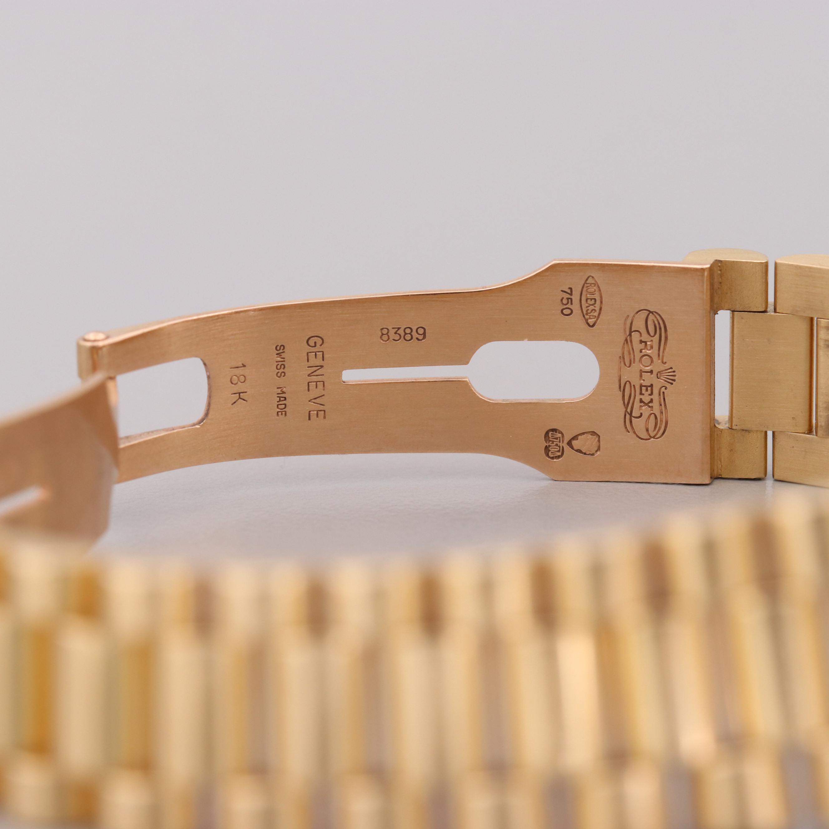 Rolex Datejust 18K Yellow Gold Watch With 1.18 CTW Diamond Bezel and Dial