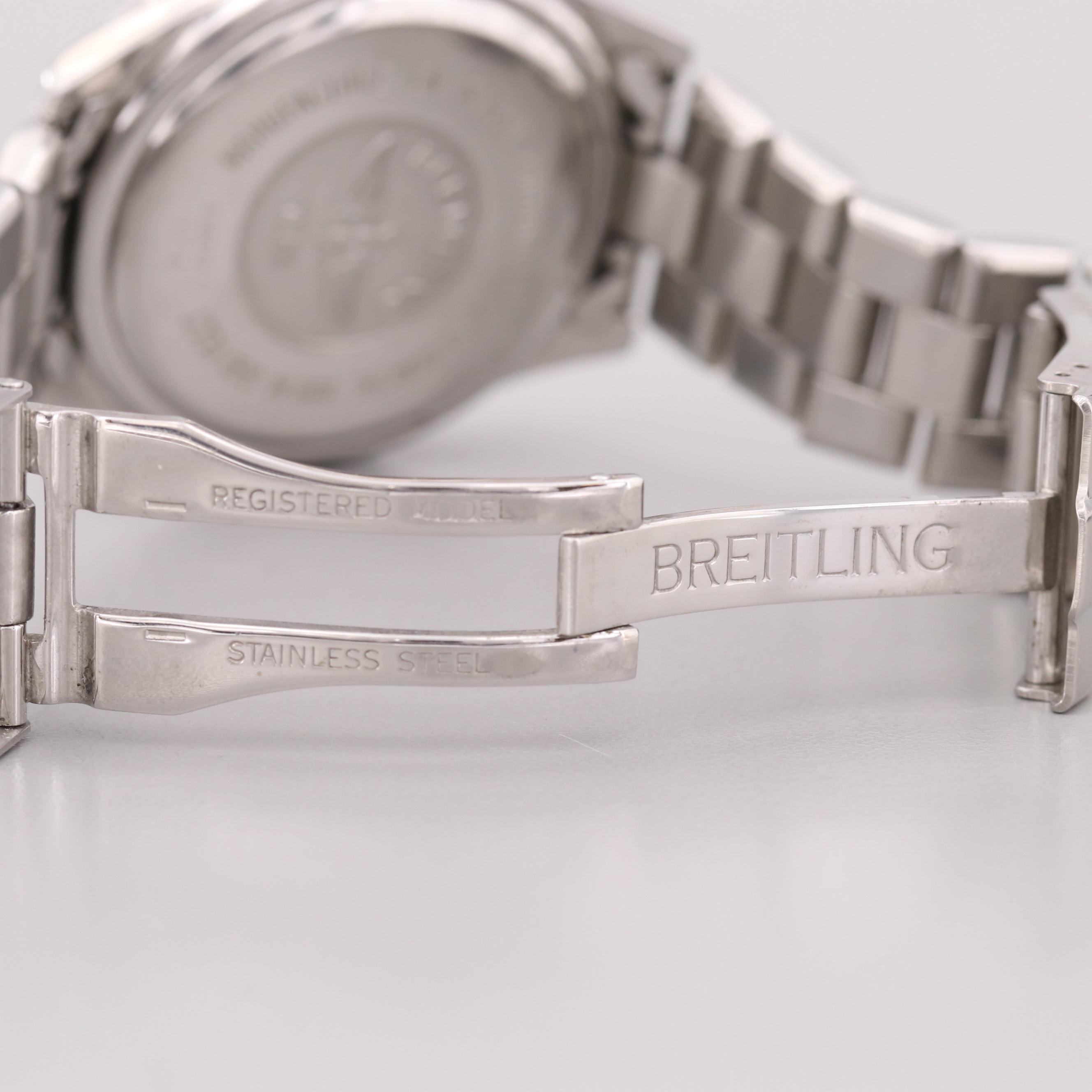 Breitling Chronospace Stainless Steel Analog/Digital Quartz Watch