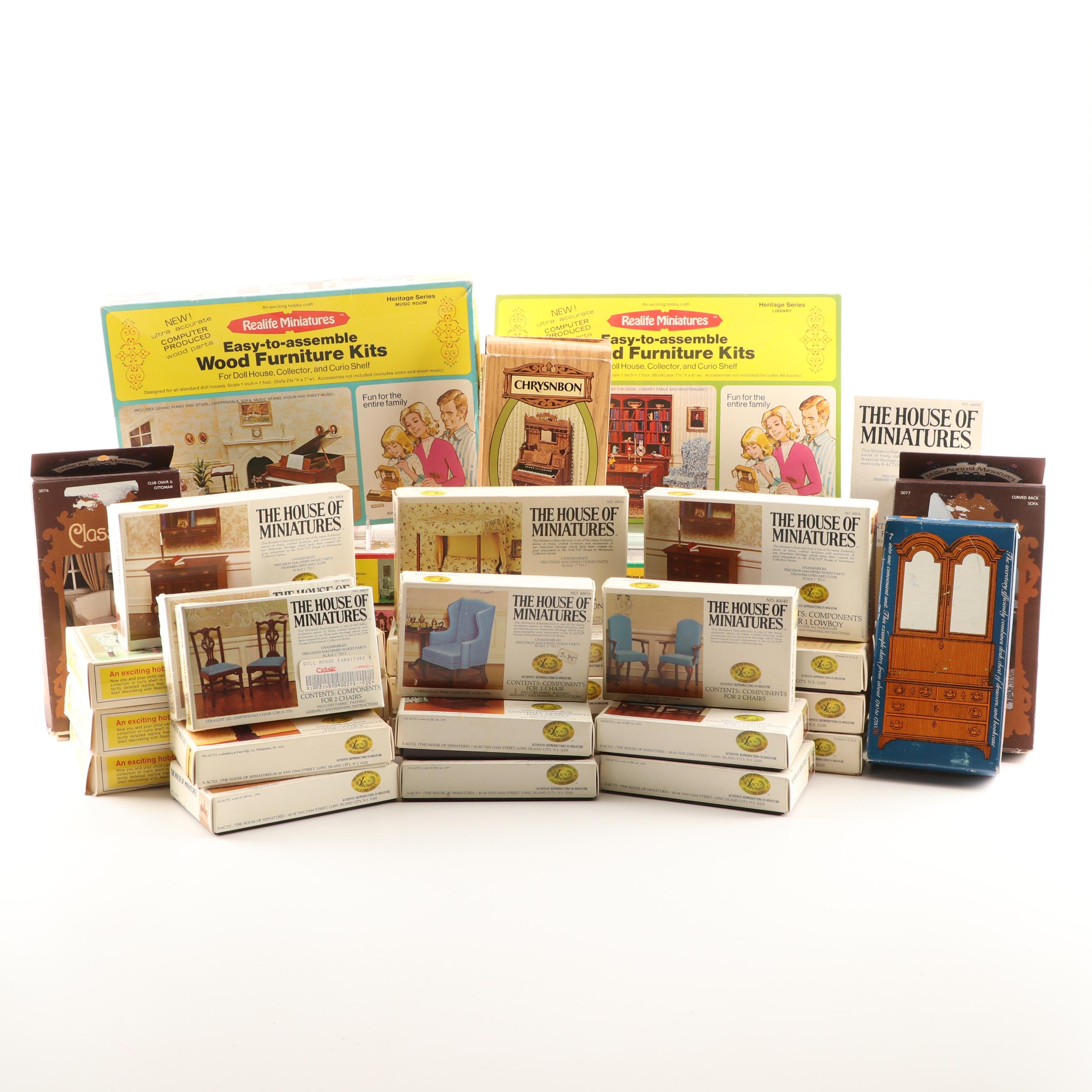 The House of Miniatures, Realife Miniatures and Other Furniture Kits, Vintage