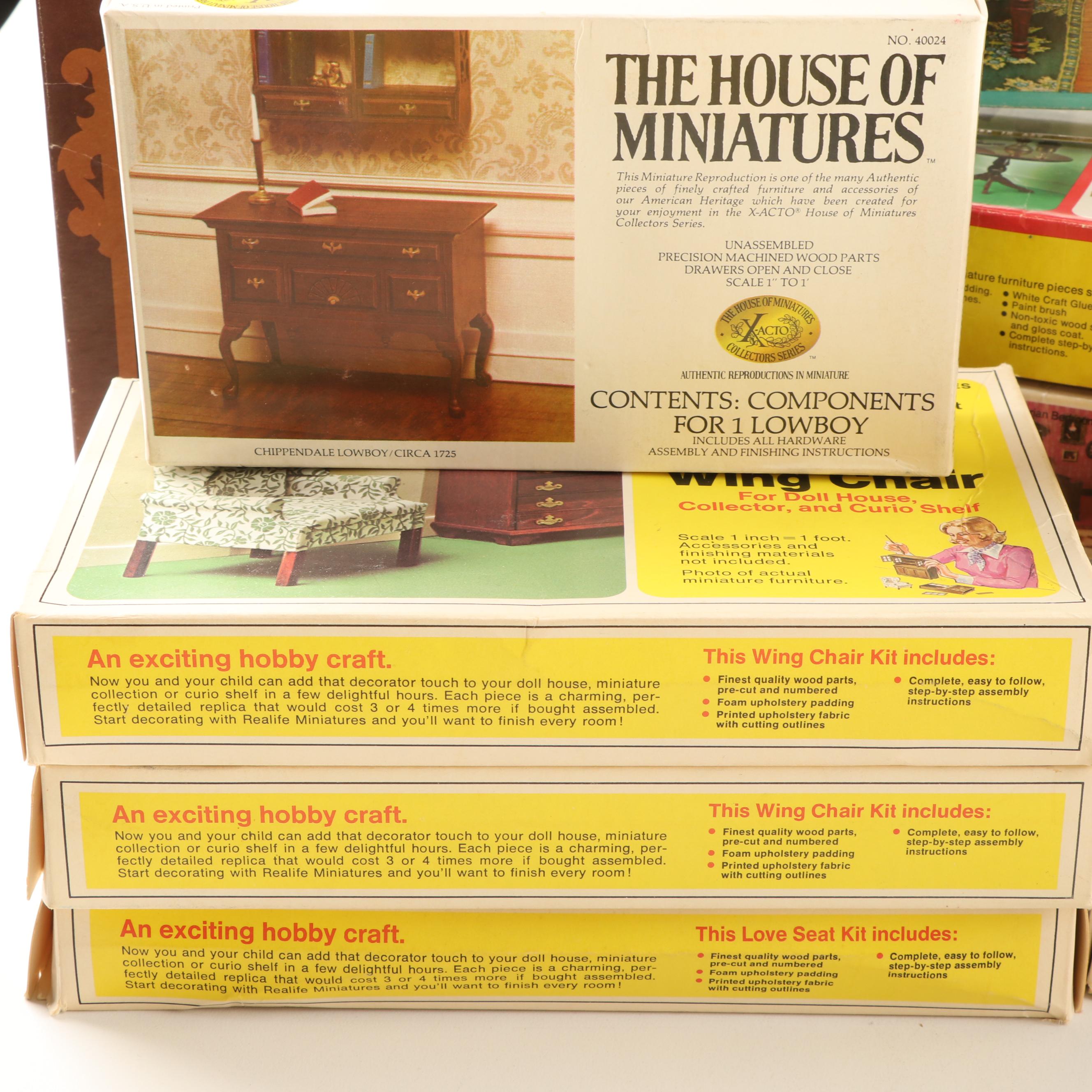 The House of Miniatures, Realife Miniatures and Other Furniture Kits, Vintage