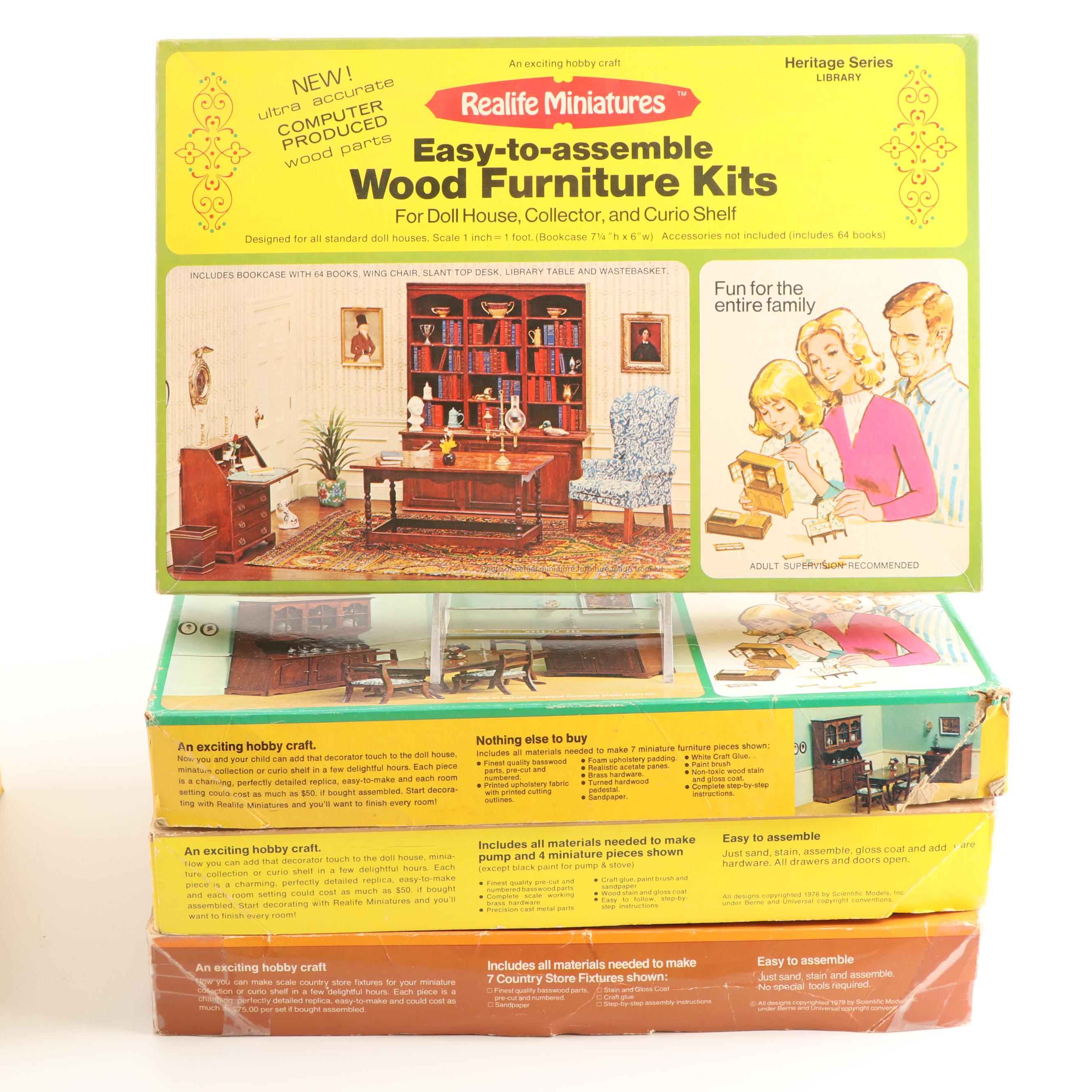 The House of Miniatures, Realife Miniatures and Other Furniture Kits, Vintage