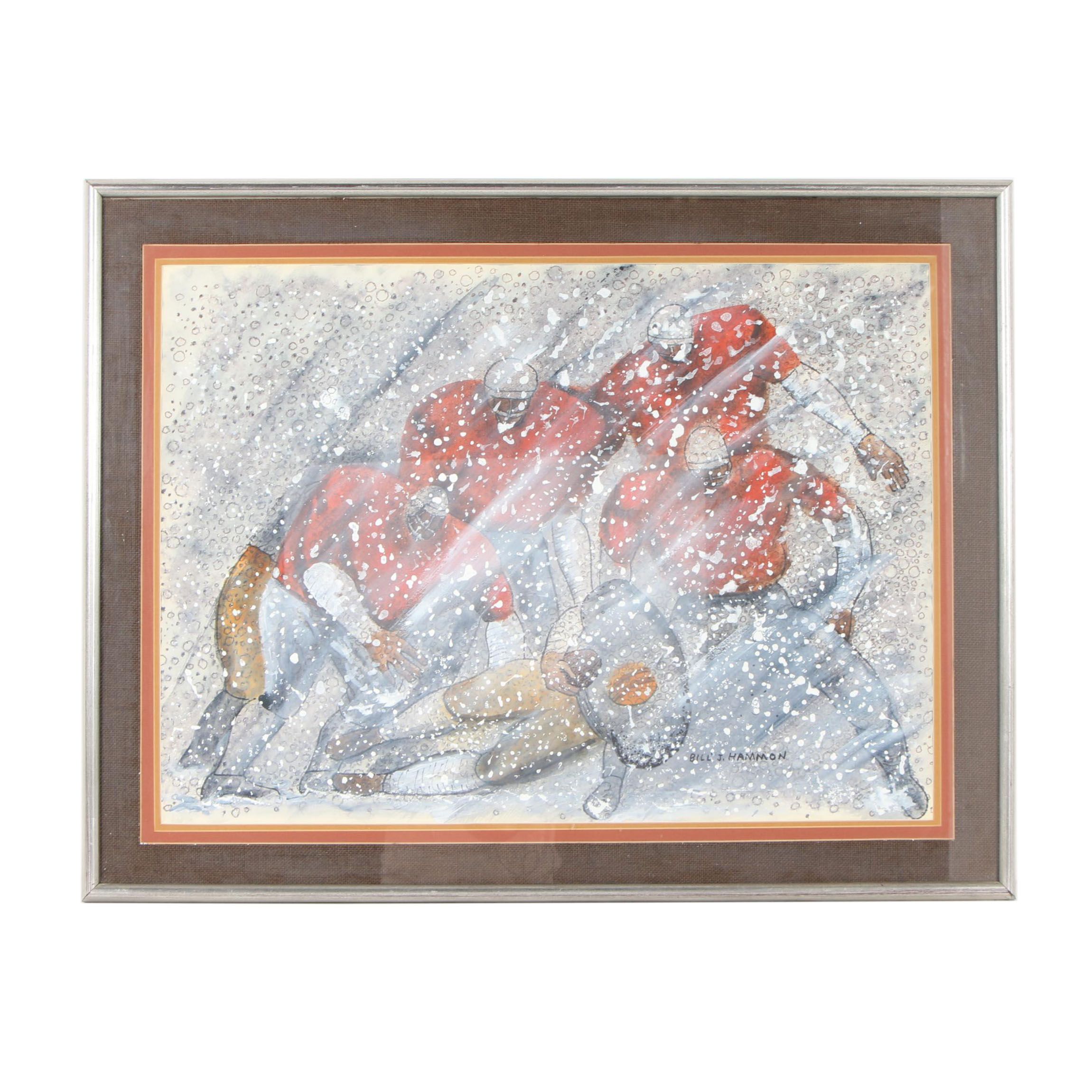 Bill J. Hammon Watercolor Painting