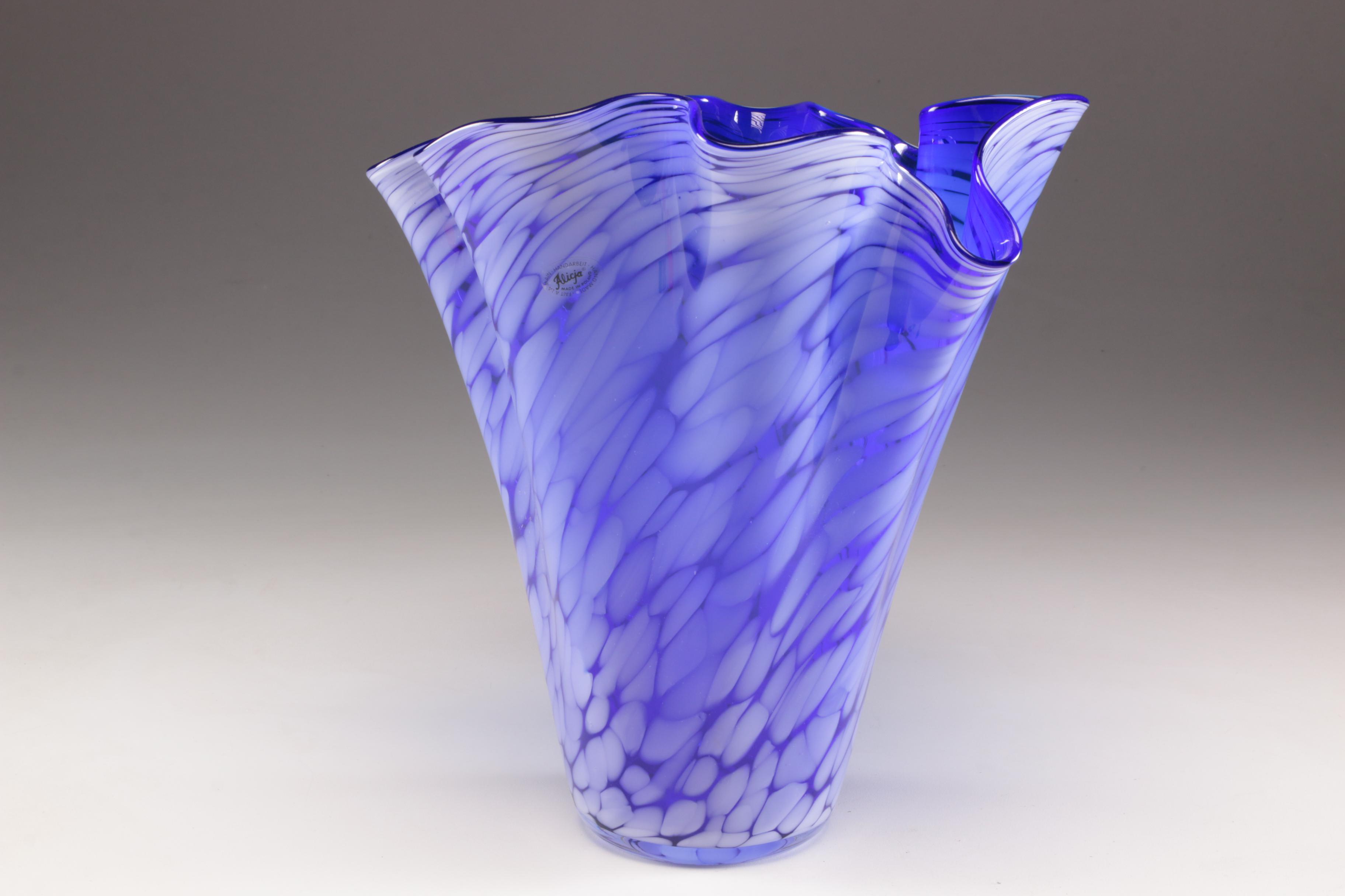 Alicja Handmade Polish Art Glass Vase