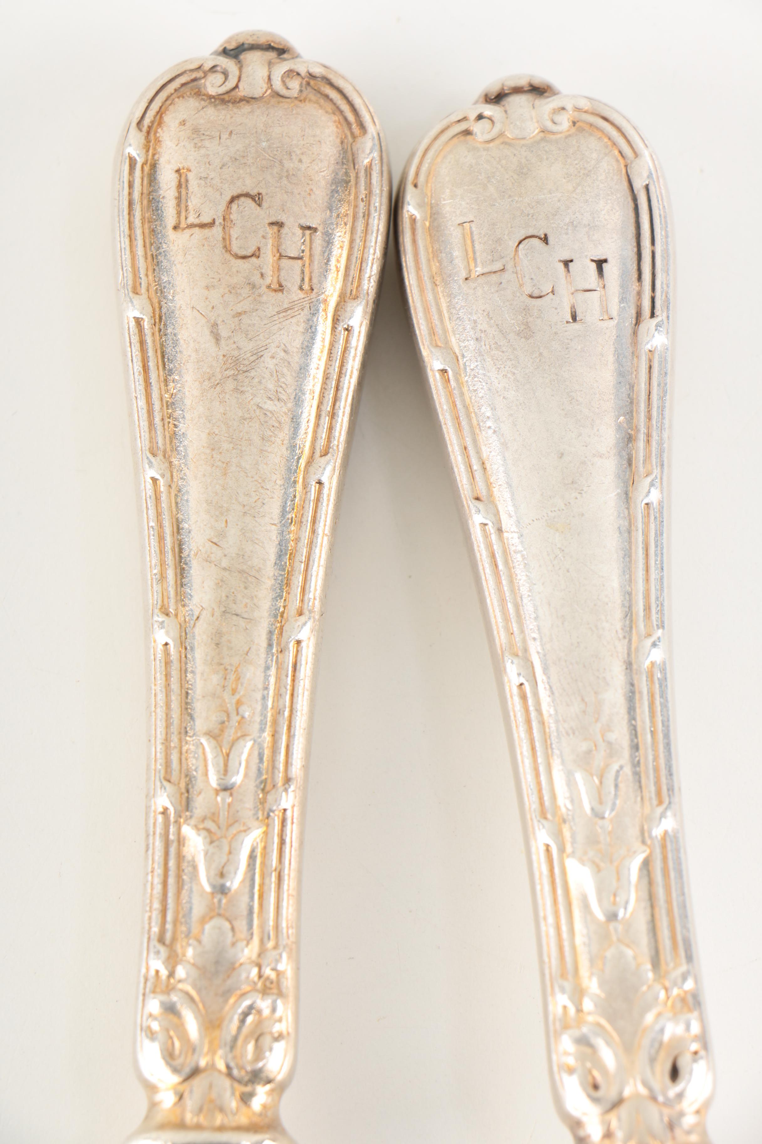 R. Wallace Triple Plate "London Chop House" Salad Serving Set & other Serveware