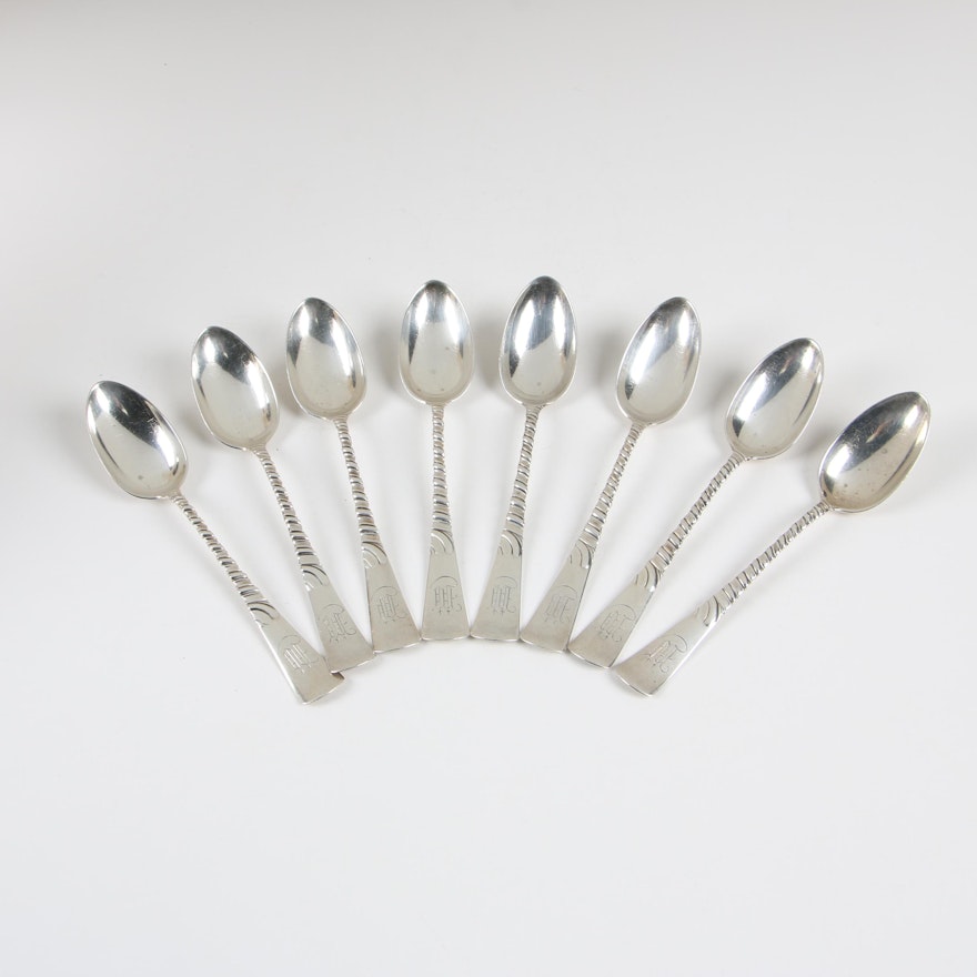 Gorham "Colonial" Sterling Silver Teaspoons, Late 19th Century