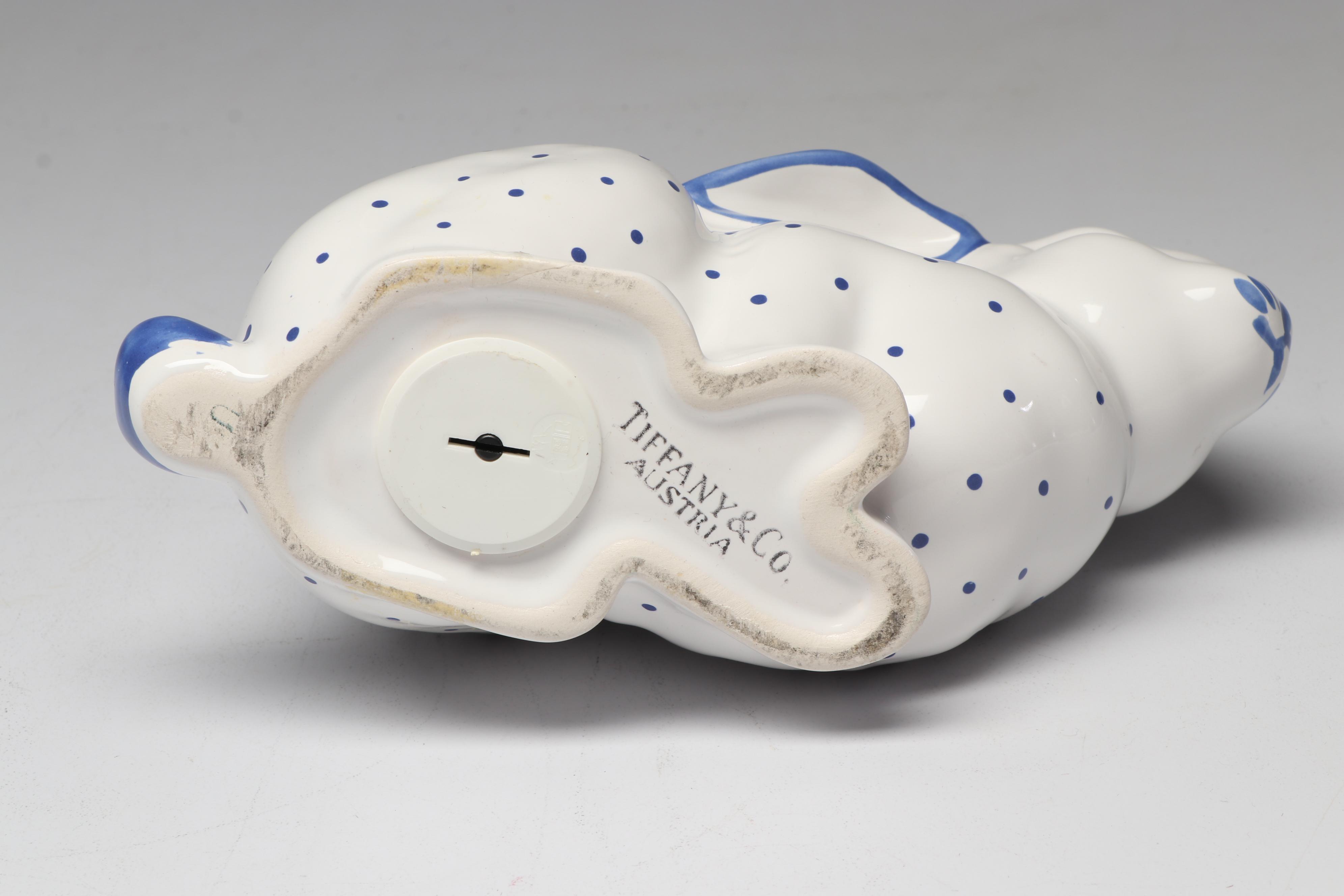 Tiffany & Co. Austria Earthenware "Bunny Bank" Coin Bank