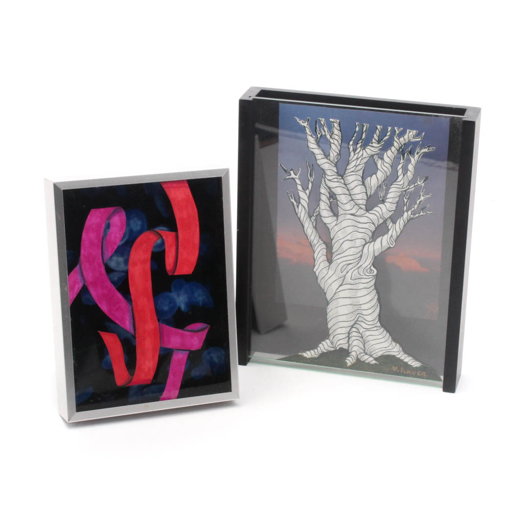 Vernon Rader Mixed Media Drawings