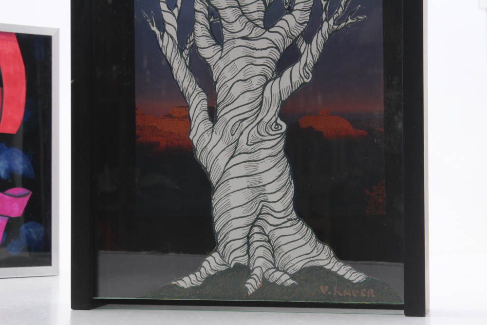 Vernon Rader Mixed Media Drawings