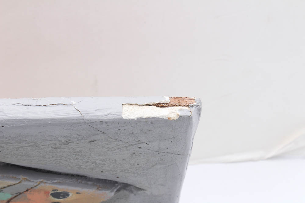 Benjamin Crumpler Acrylic Painted Wooden Relief