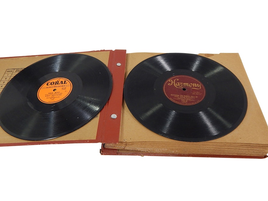 78 RPM Records from 1940s and 1950s in Album