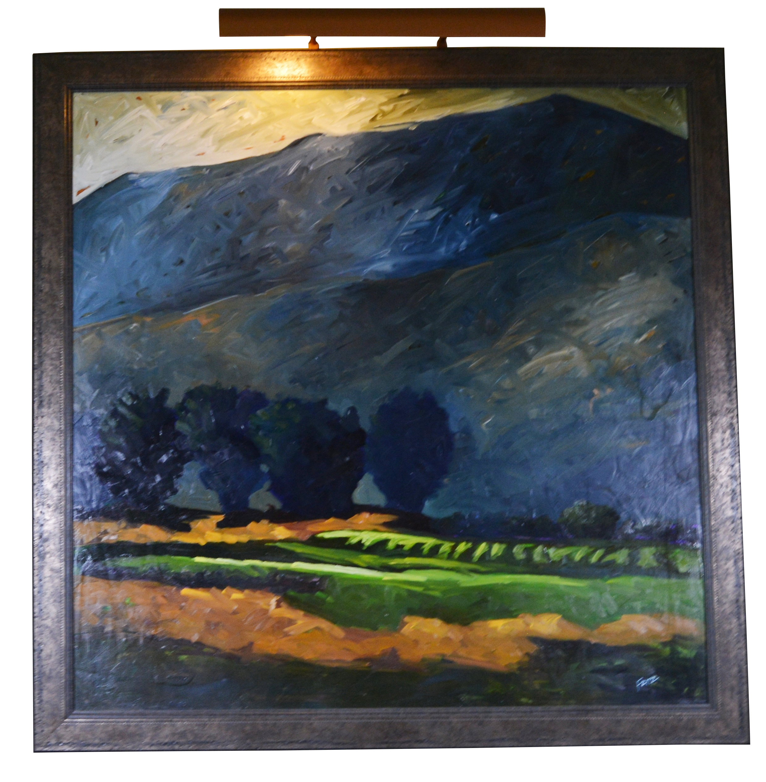 Aaron Fritz Mountain Landscape Oil Painting