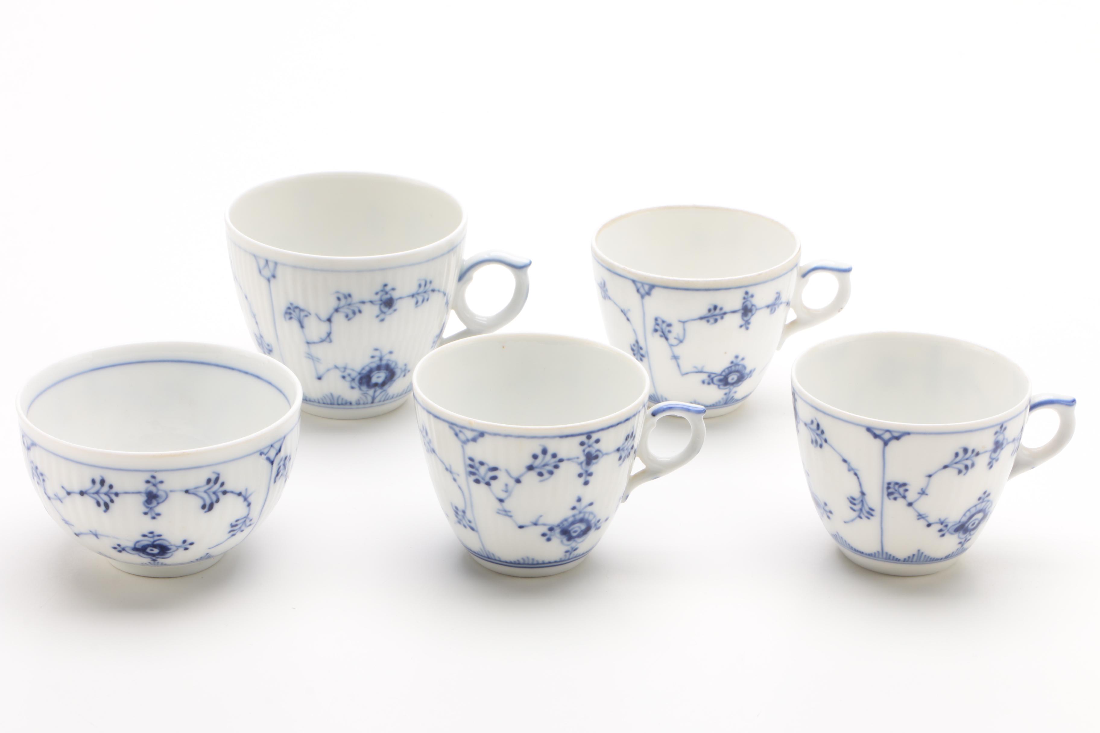 Royal Copenhagen "Blue Fluted" Porcelain Dinnerware and Serving Pieces