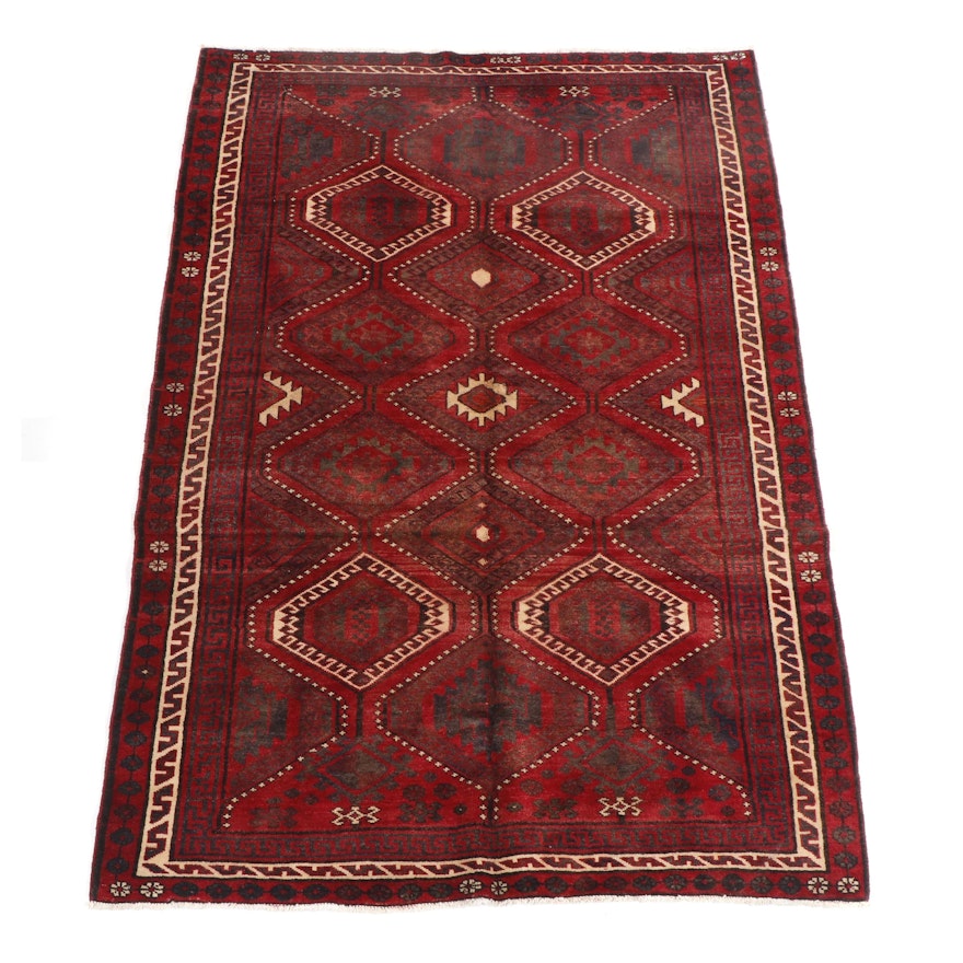 Hand-Knotted Shiraz Wool Area Rug