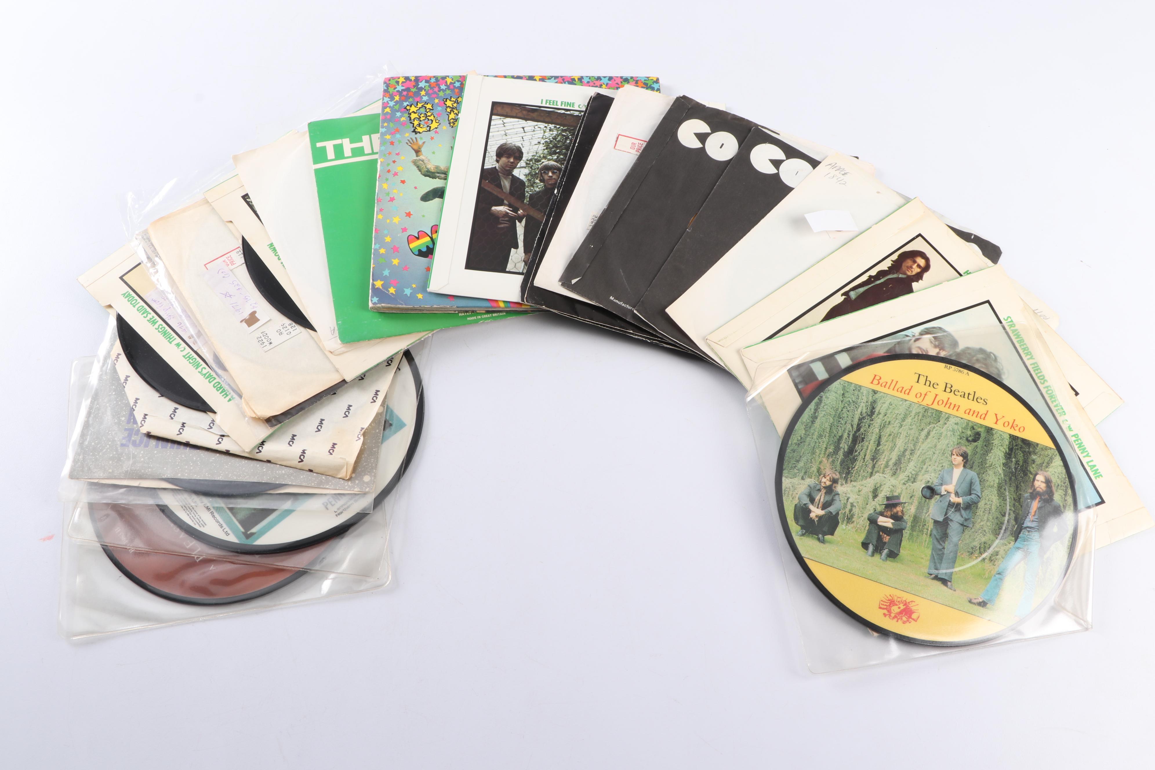 The Beatles Records Including 45s, Original Master Recording and Colored Vinyl