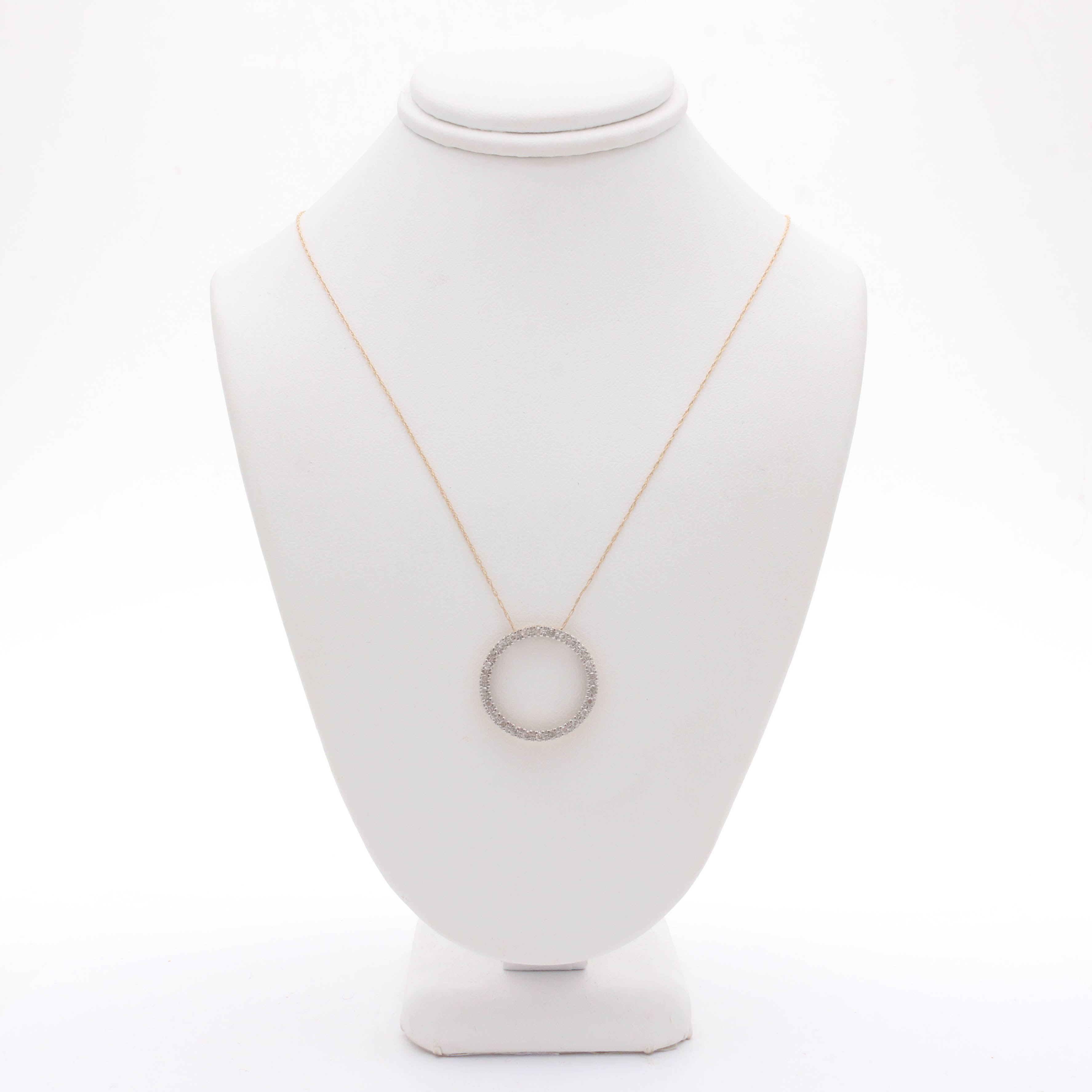 10K Yellow Gold Diamond Necklace