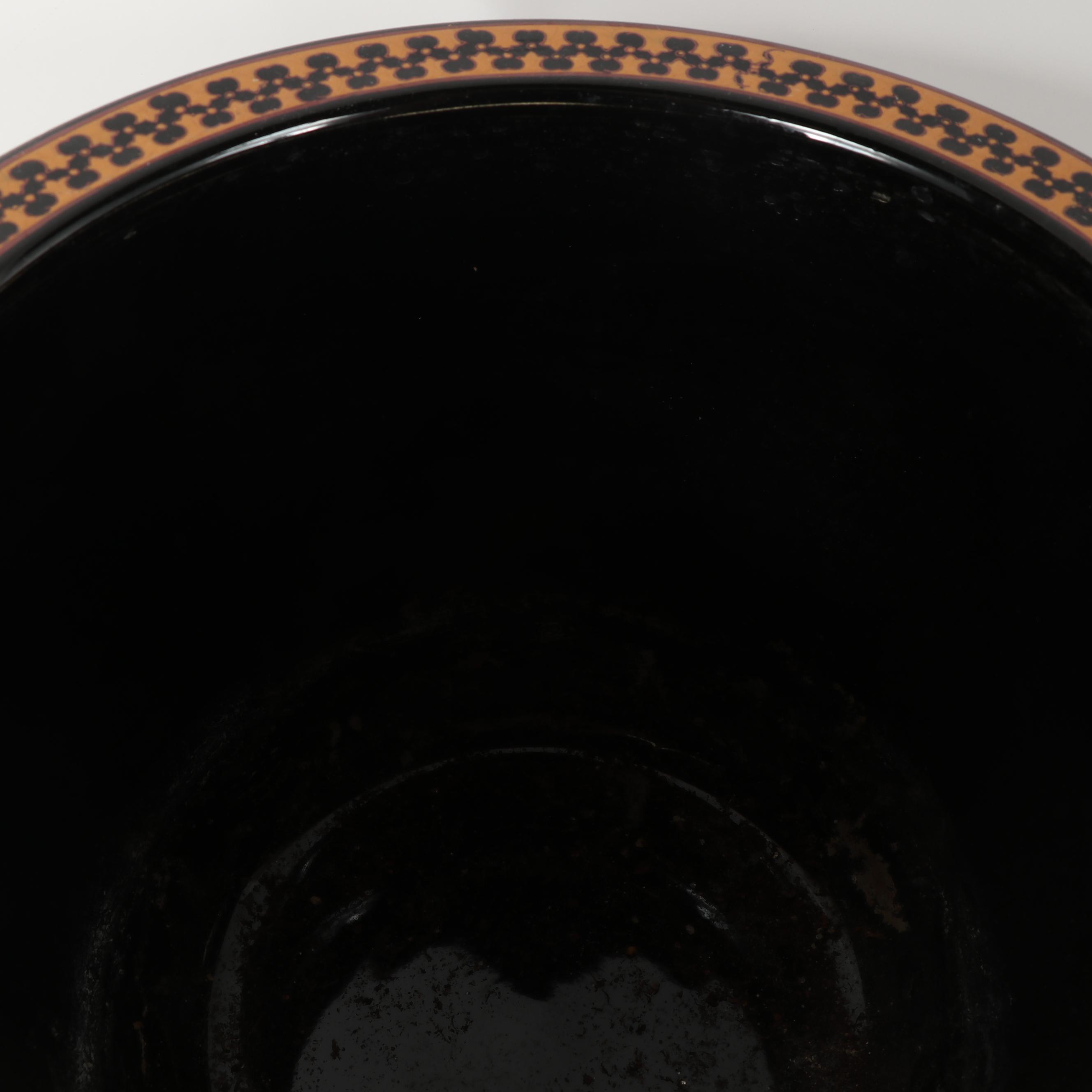 Chinese Ceramic Fishbowl Planters with Stands | EBTH