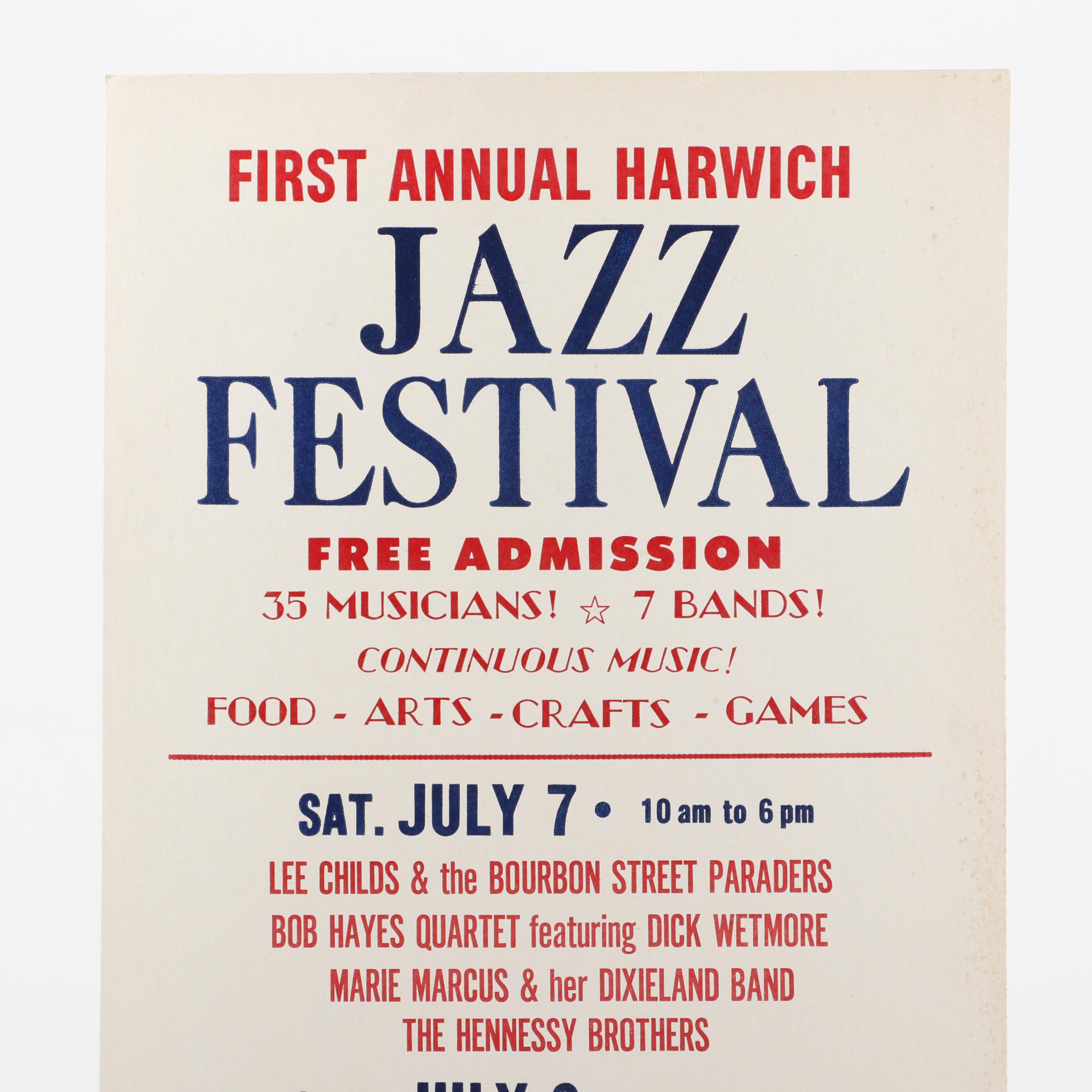 Benny Goodman, Clyde Bernhardt Cape Cod Jazz Concert Posters