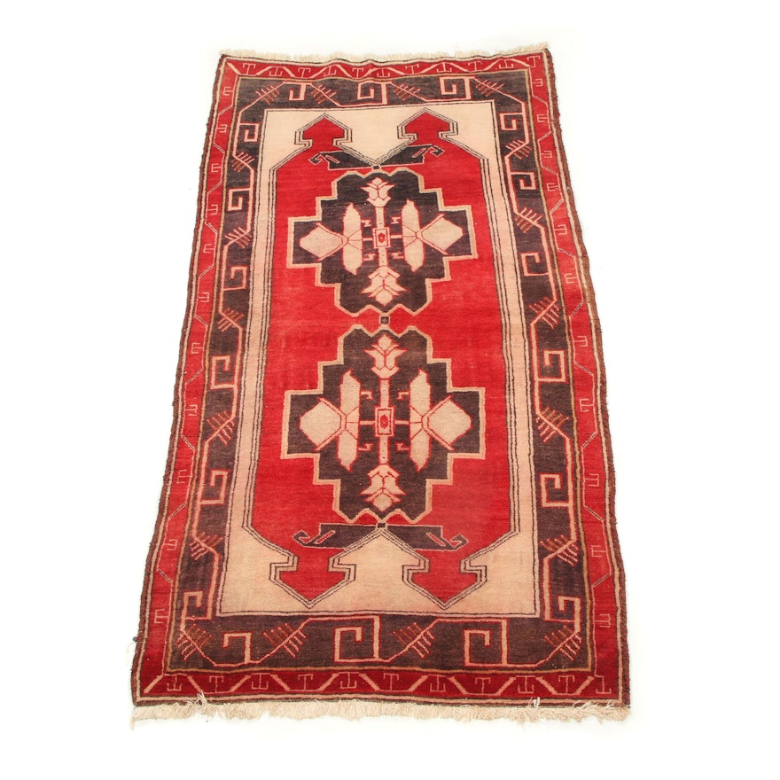 Hand-Knotted Turkish Wool Carpet Runner