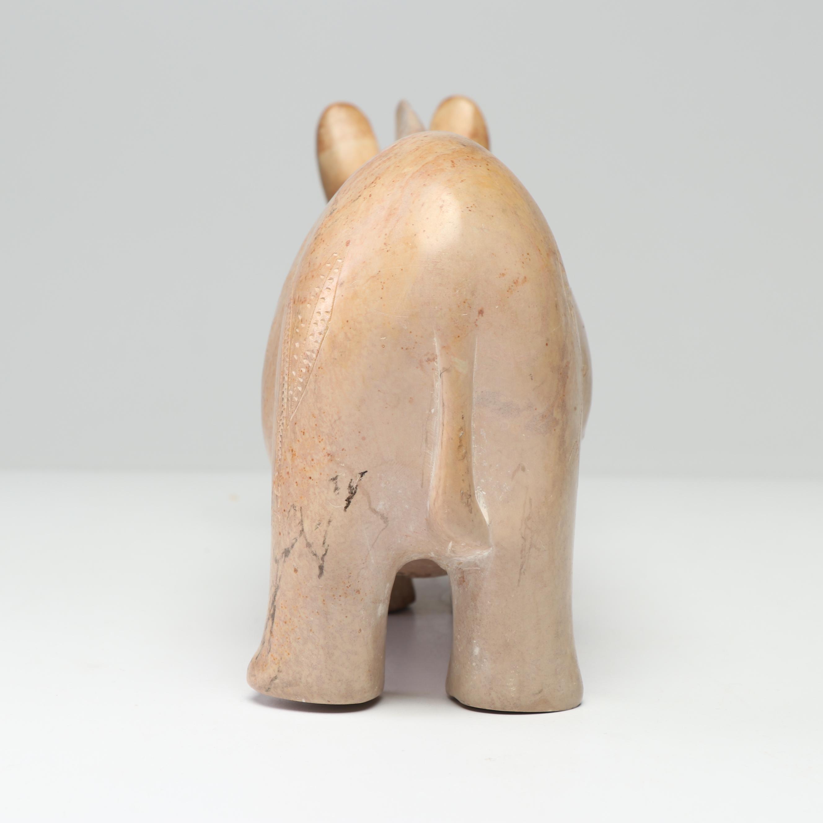 Kenyan Kisii Soapstone Sculpture of a Zebra